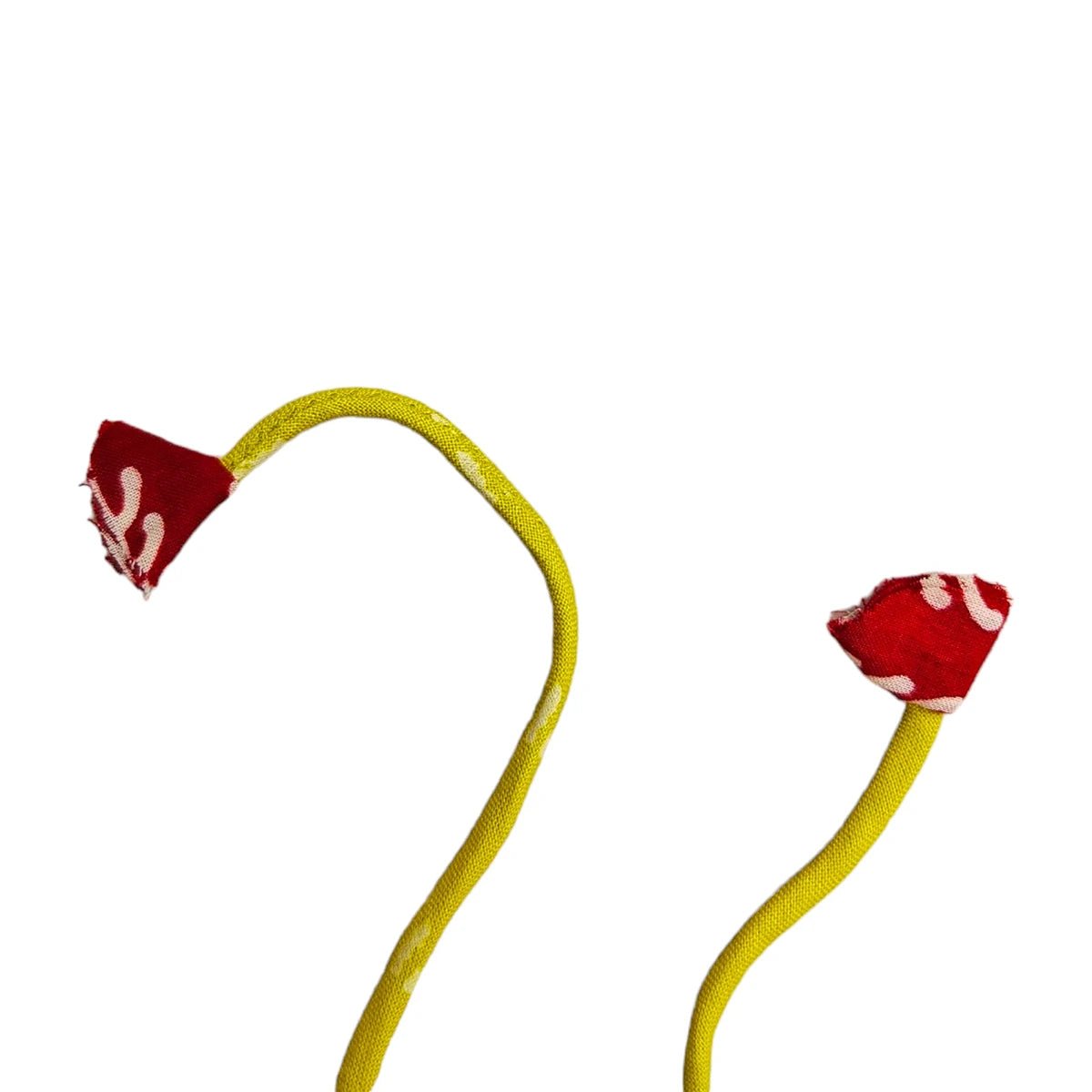 Upcycled Handmade Scarlet Daisy Rakhi – Rakhi by USE ME WORKS available on Brown Living™. . SKU: UMW - Rakhi - 01. Img 4.