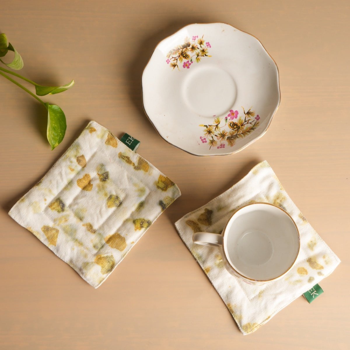 Upcycled Hemp Coasters (Set of 2) | Verified Sustainable by Brown Living™