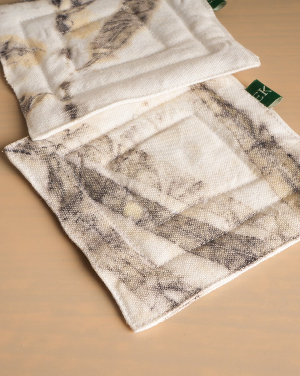 Upcycled Hemp Coasters (Set of 2) | Verified Sustainable by Brown Living™