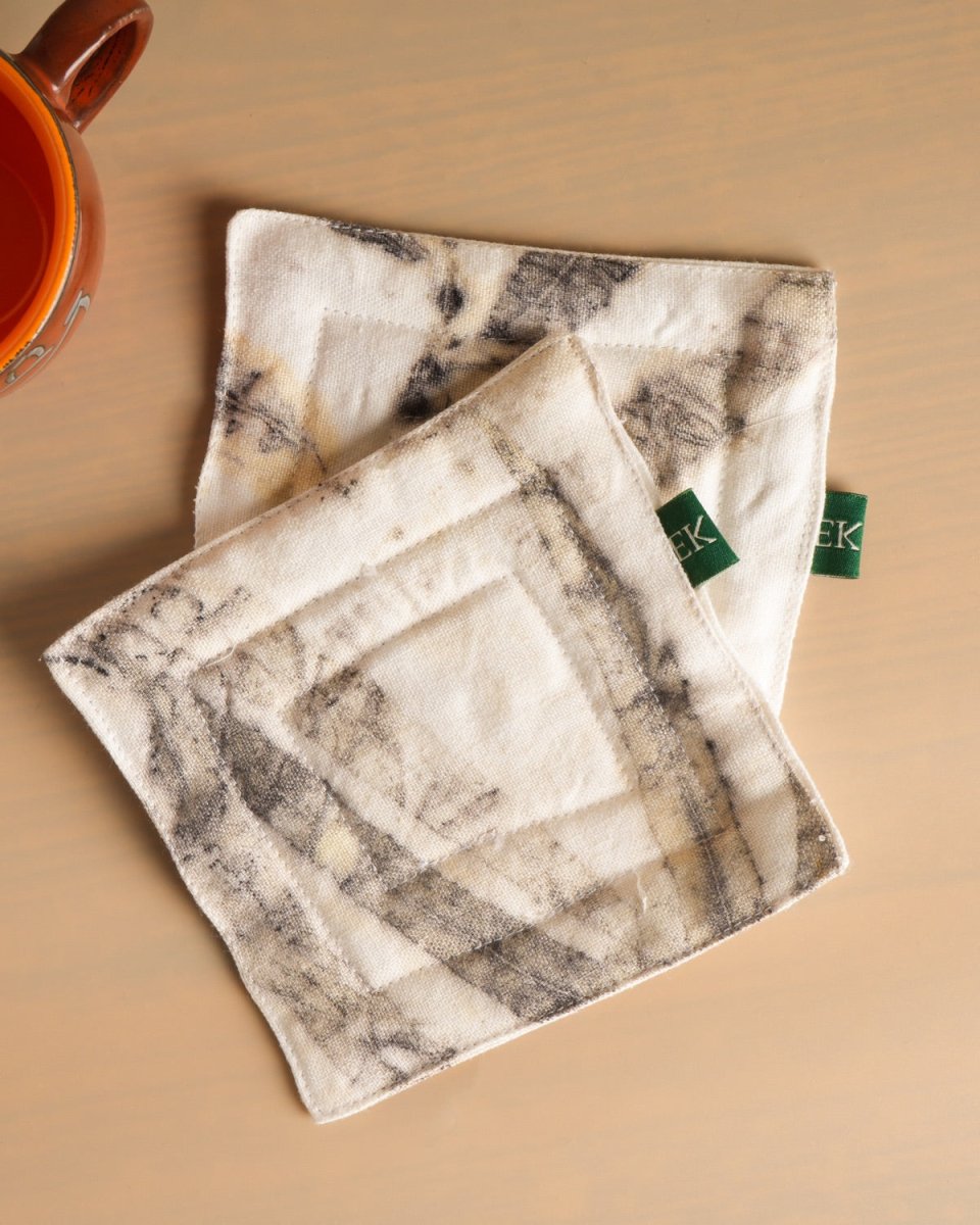 Upcycled Hemp Coasters (Set of 2) | Verified Sustainable by Brown Living™