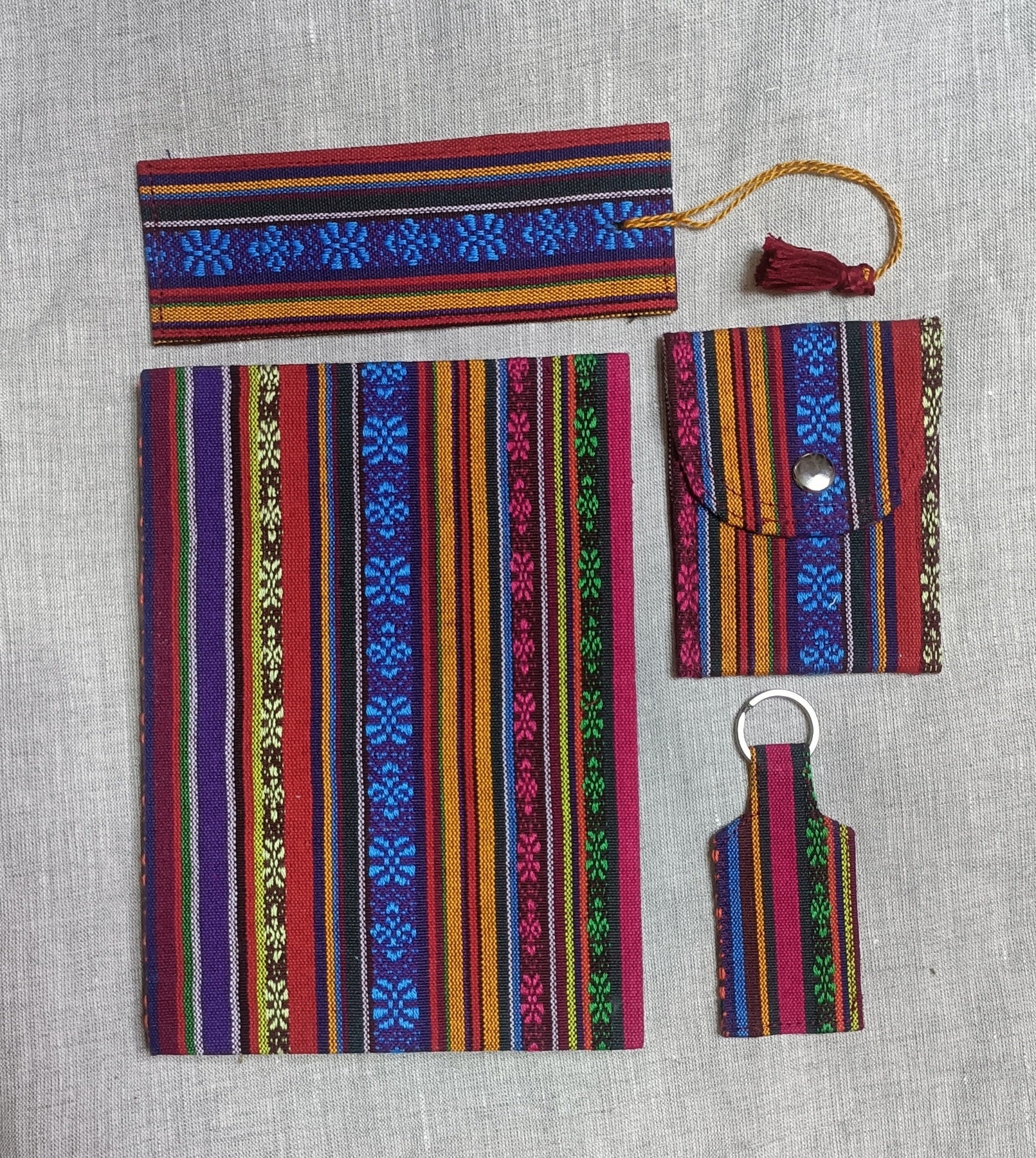 Upcycled Notebook Gift Set | Eco - Friendly Sustainable Stationery Gift – Gift Hampers on Brown Living™. SKU: KRBL07. Img 2.