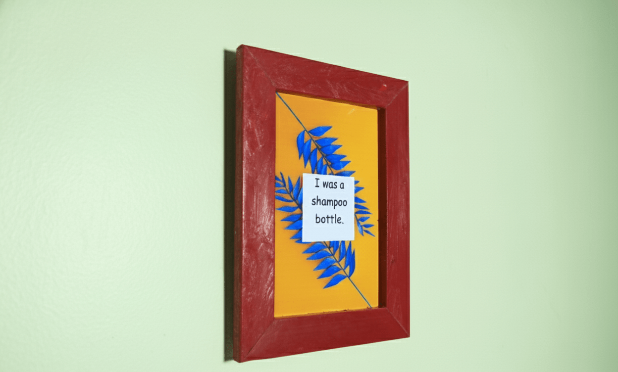 Upcycled Photo Frame – Made from Recycled Household Plastic Waste – Decor & Artefacts on Brown Living™. SKU: PF001. Img 2.