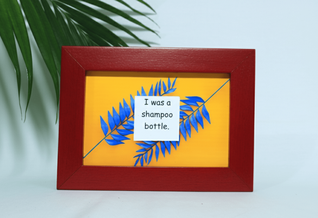 Upcycled Photo Frame – Made from Recycled Household Plastic Waste – Decor & Artefacts on Brown Living™. SKU: PF001. Img 3.