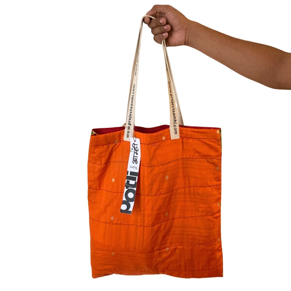 Upcycled Tote Bag Sustainable Reusable Carry Bag – Tote Bag on Brown Living™. SKU: ASWMTIFORA. Img 27.