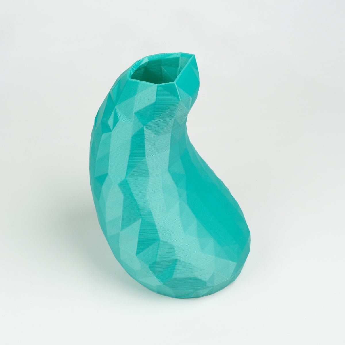 Upturned Comma Plant - Based Seafoam Green Vase – Home Decor on Brown Living™. SKU: UPCOEDPLAGA050. Img 3.