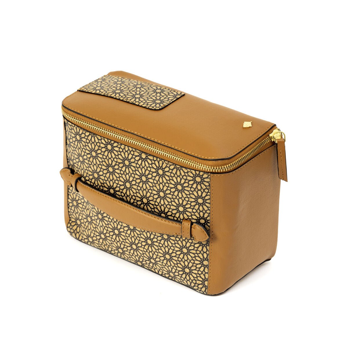 Utility Kit with Handle & Zipper – Vegan Leather – Travel Accessories on Brown Living™. SKU: CPUKGH001. Img 3.