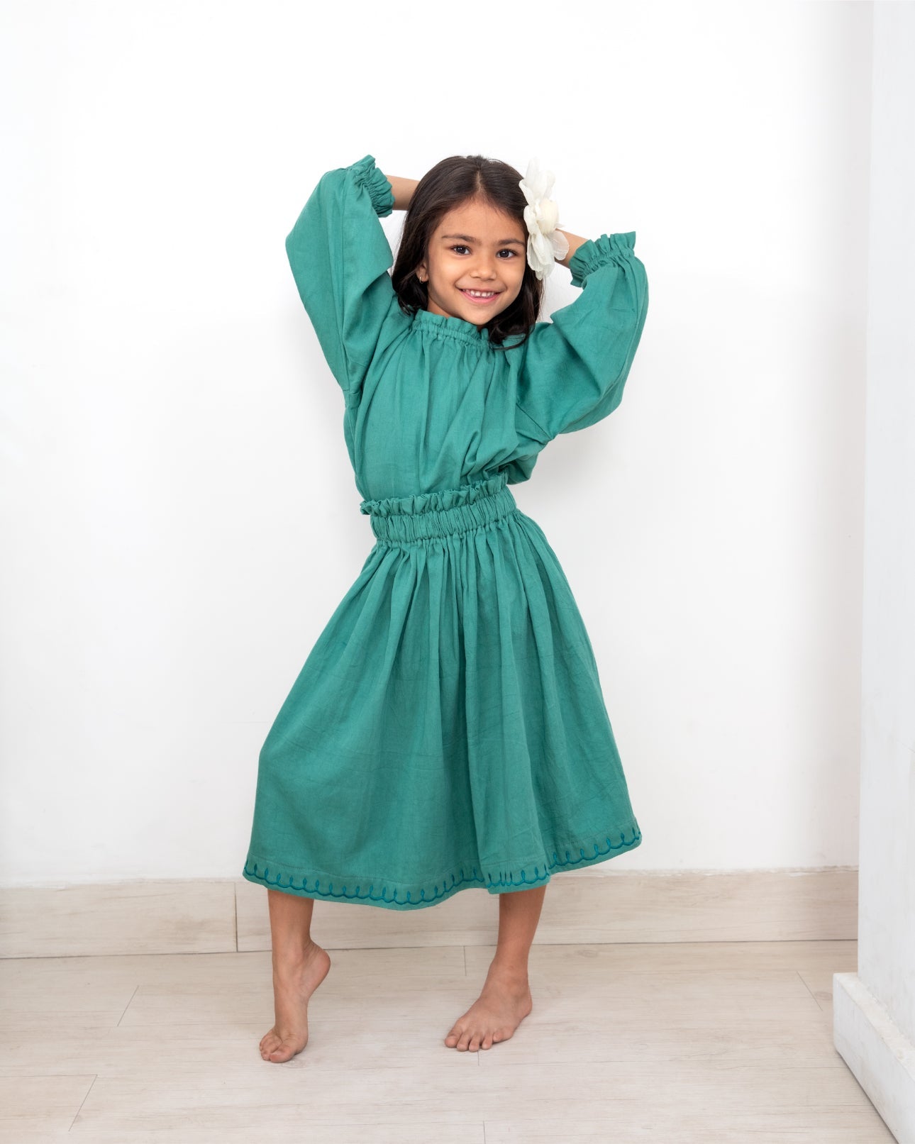 Vaayu Play Set Co - Ord Set For Girls Comfortable Kids Outfit – Kids Daywear Sets on Brown Living™. SKU: VPG01001. Img 1.