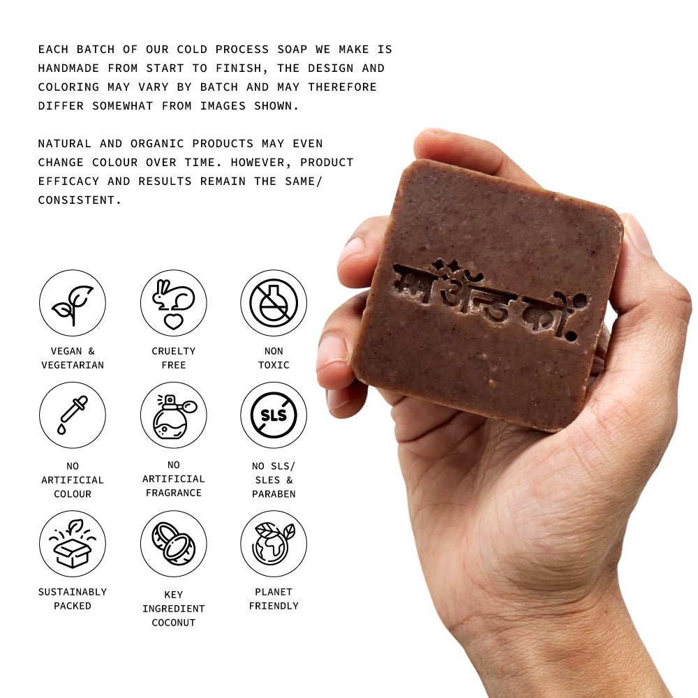 Vanya Ubtan Coconut Milk Cold Process Soap – Body Soap on Brown Living™. SKU: CB08. Img 6.