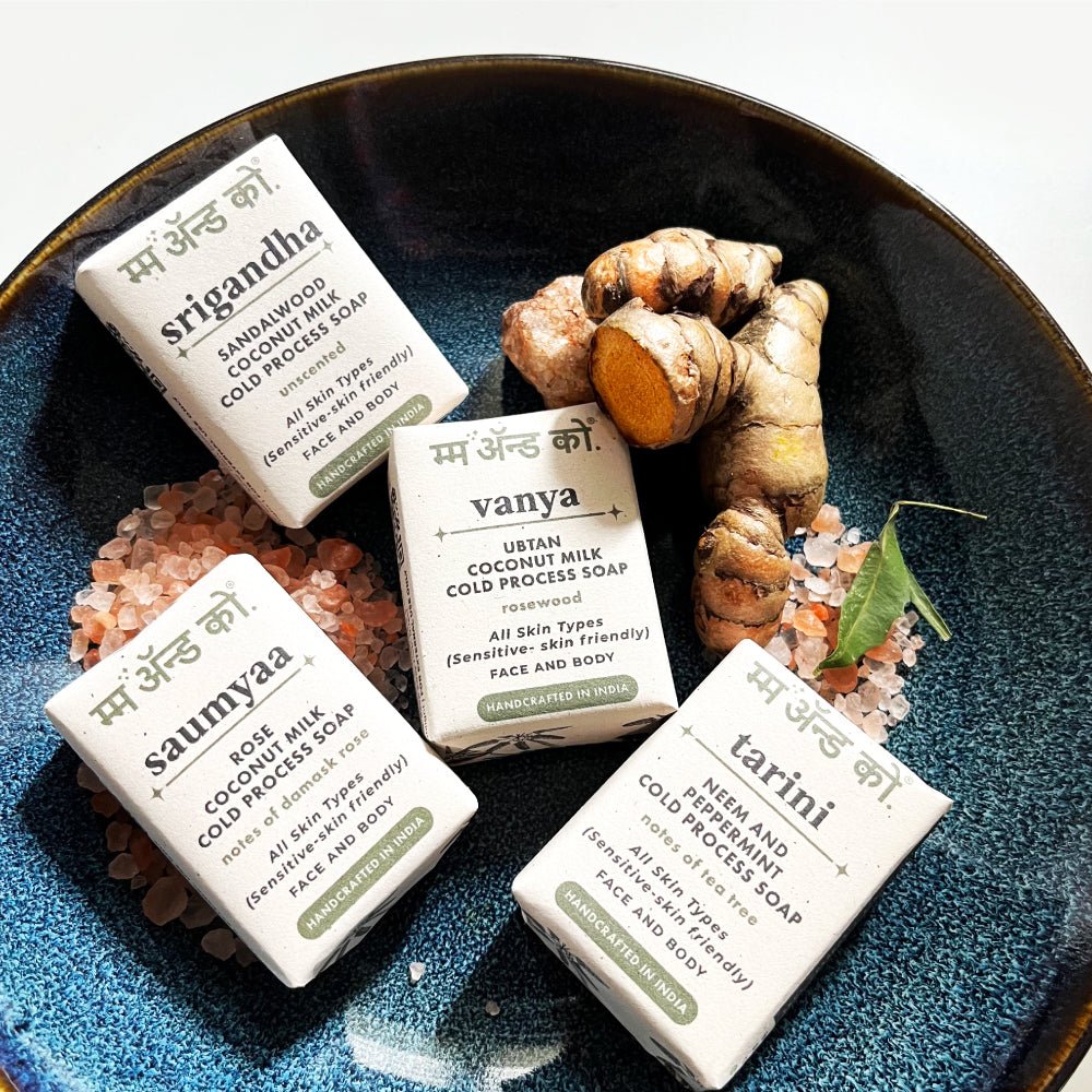 Vanya Ubtan Coconut Milk Cold Process Soap – Body Soap on Brown Living™. SKU: CBS01d. Img 9.