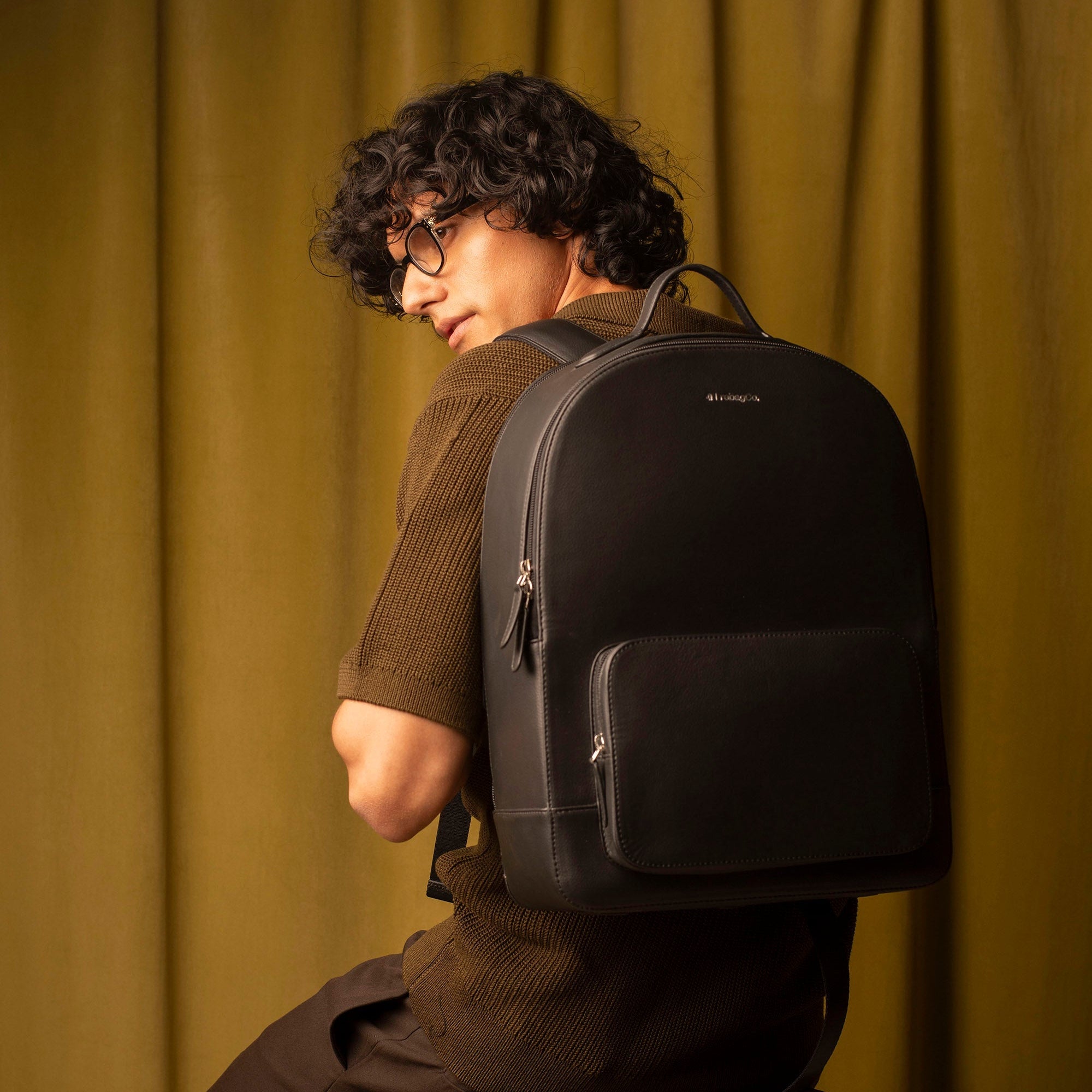Vegan Leather Laptop Backpack for Everyday Use