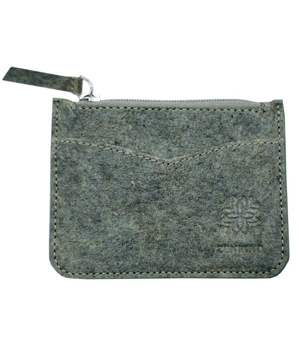 Vegan Pocket Card Holder | Coconut Leather Eco - Friendly Wallet – Passport Wallet on Brown Living™. SKU: zk222-3. Img 4.