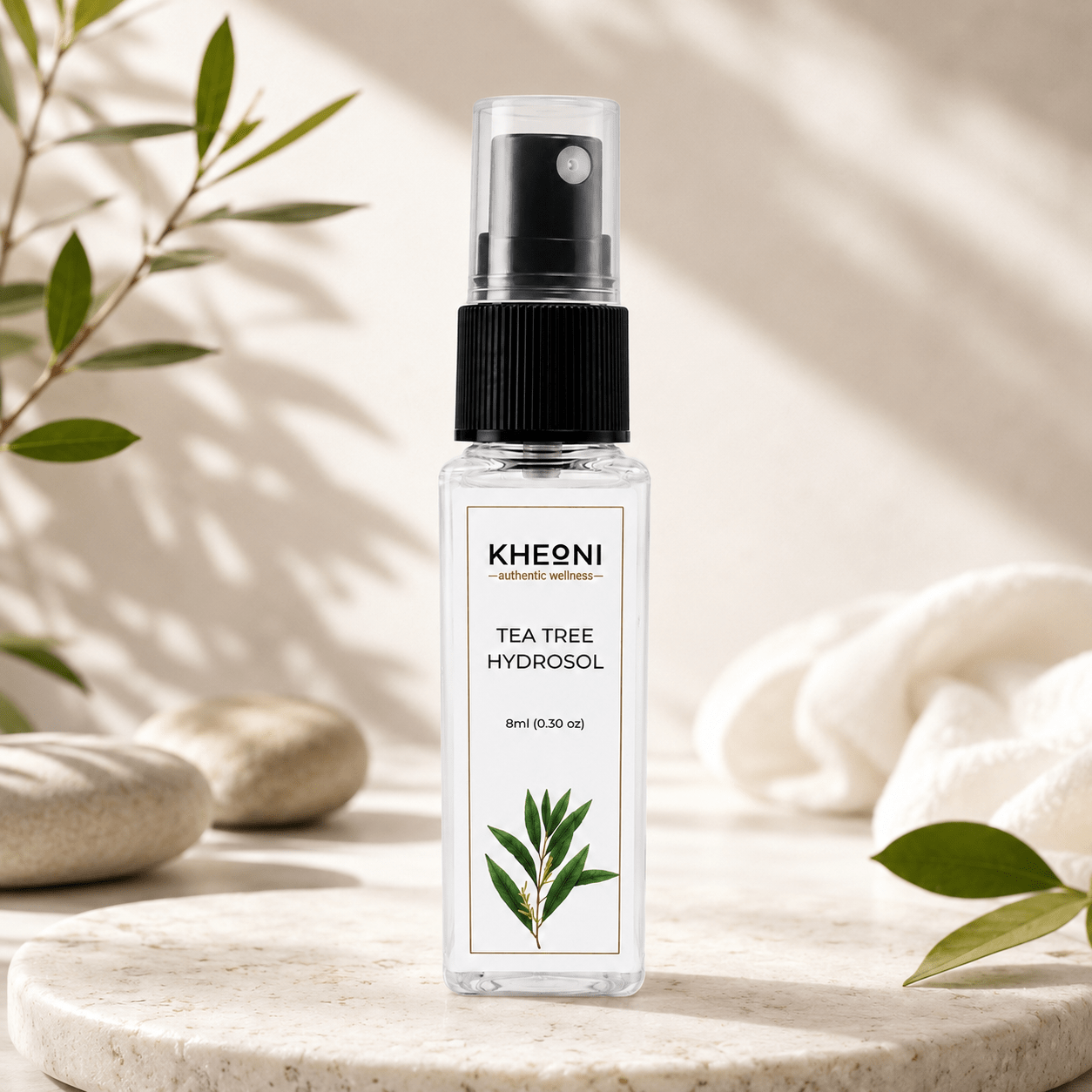 Verbena Hydrosol Facial Mist | Natural Skin Toner & Refreshing Spray – Face Toner on Brown Living™. SKU: KHSFM-01. Img 3.