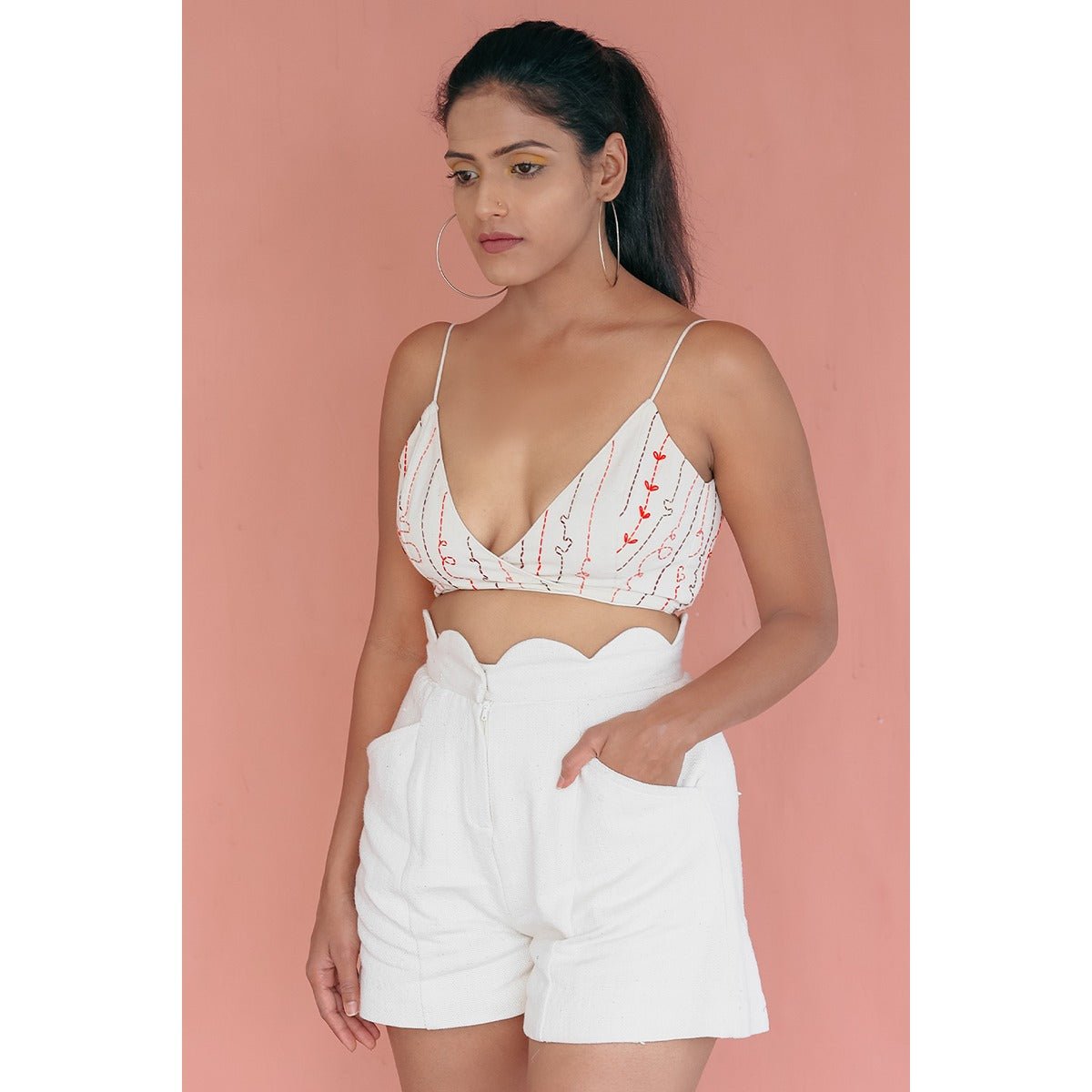 Vie Bralette Top | Comfortable Crop Top for Women – Womens Top on Brown Living™. SKU: DL0130XSn. Img 3.