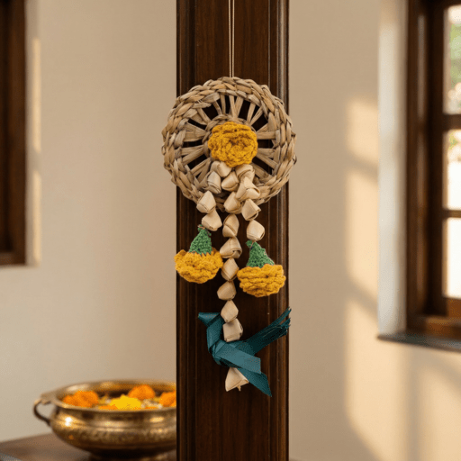 Vihang Handcrafted Chamba Hanging - Set of 2 – Home Decor on Brown Living™. SKU: HG-2381. Img 1.