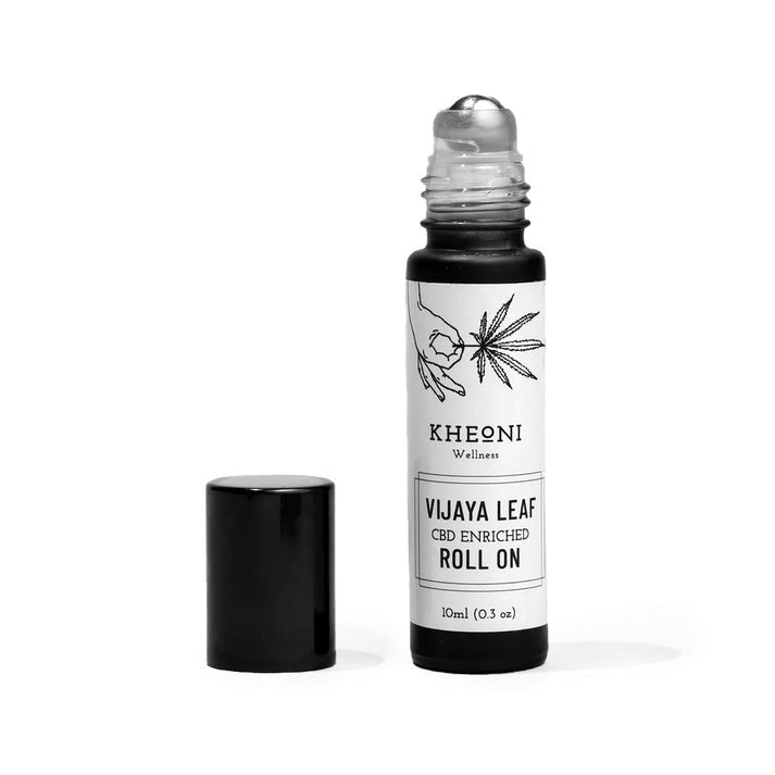 Vijaya Leaf Healing Roll - on – Body Oil on Brown Living™. SKU: VLROCB010L. Img 1.