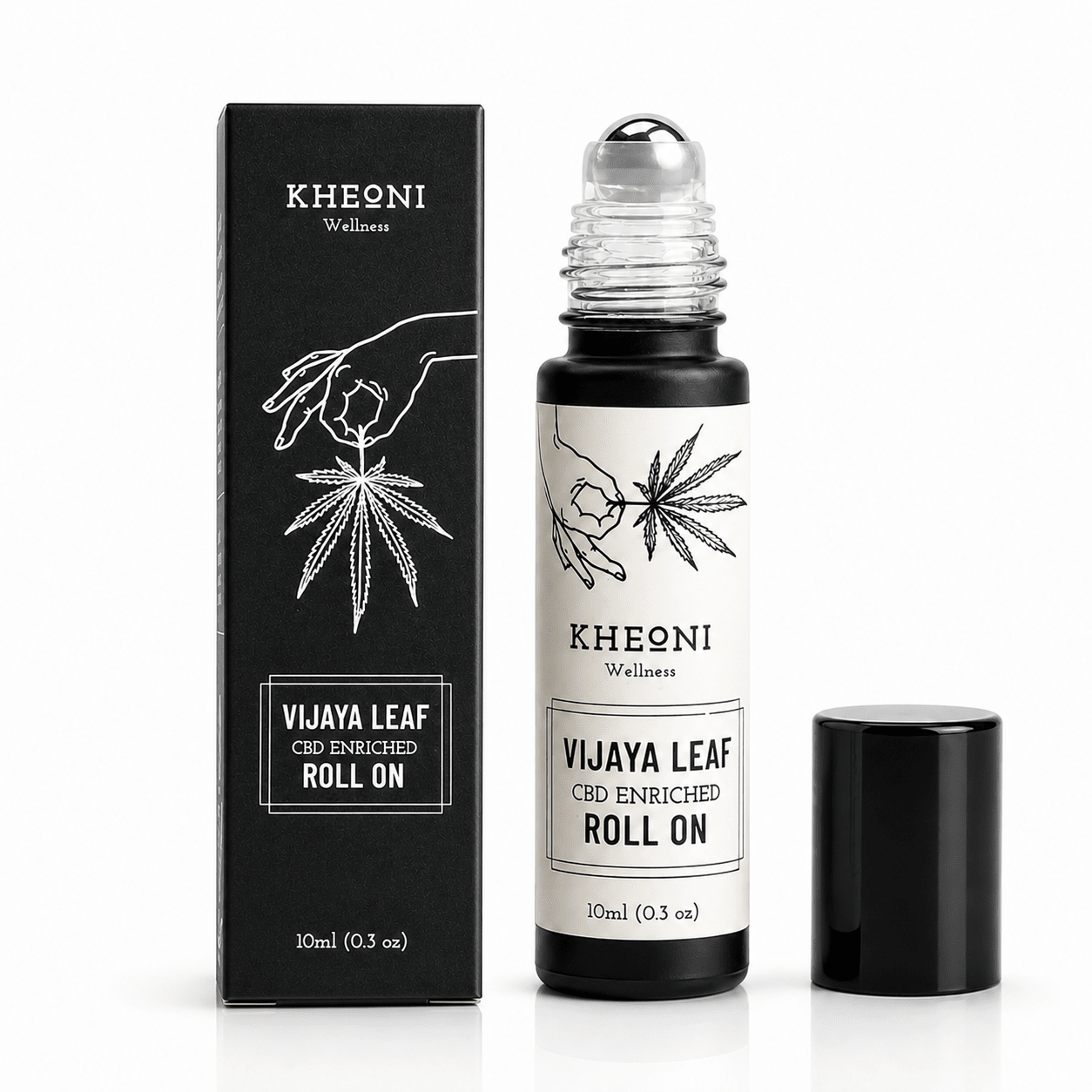 Vijaya Leaf Roll On| Aromatic Roll - On | Daily Use – Body Oil on Brown Living™. SKU: VLROCB010L. Img 1.