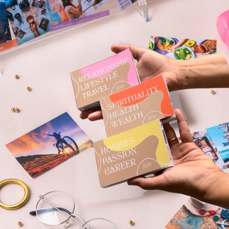 Vision Board Kit for Adults – Goal Setting & Dream Planning – Stationary on Brown Living™. SKU: BL-ZF-01. Img 4.