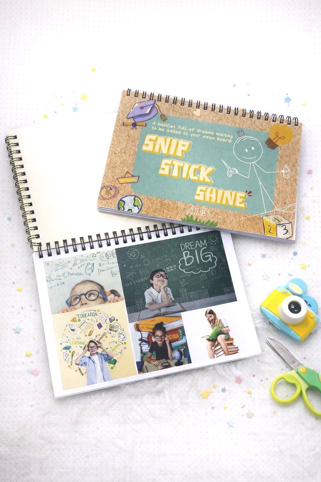 Vision Board Kit for Kids | Creative Goal - Setting & Mindfulness Tool – Notebooks & Notepads on Brown Living™. SKU: BL-ZF-02. Img 5.