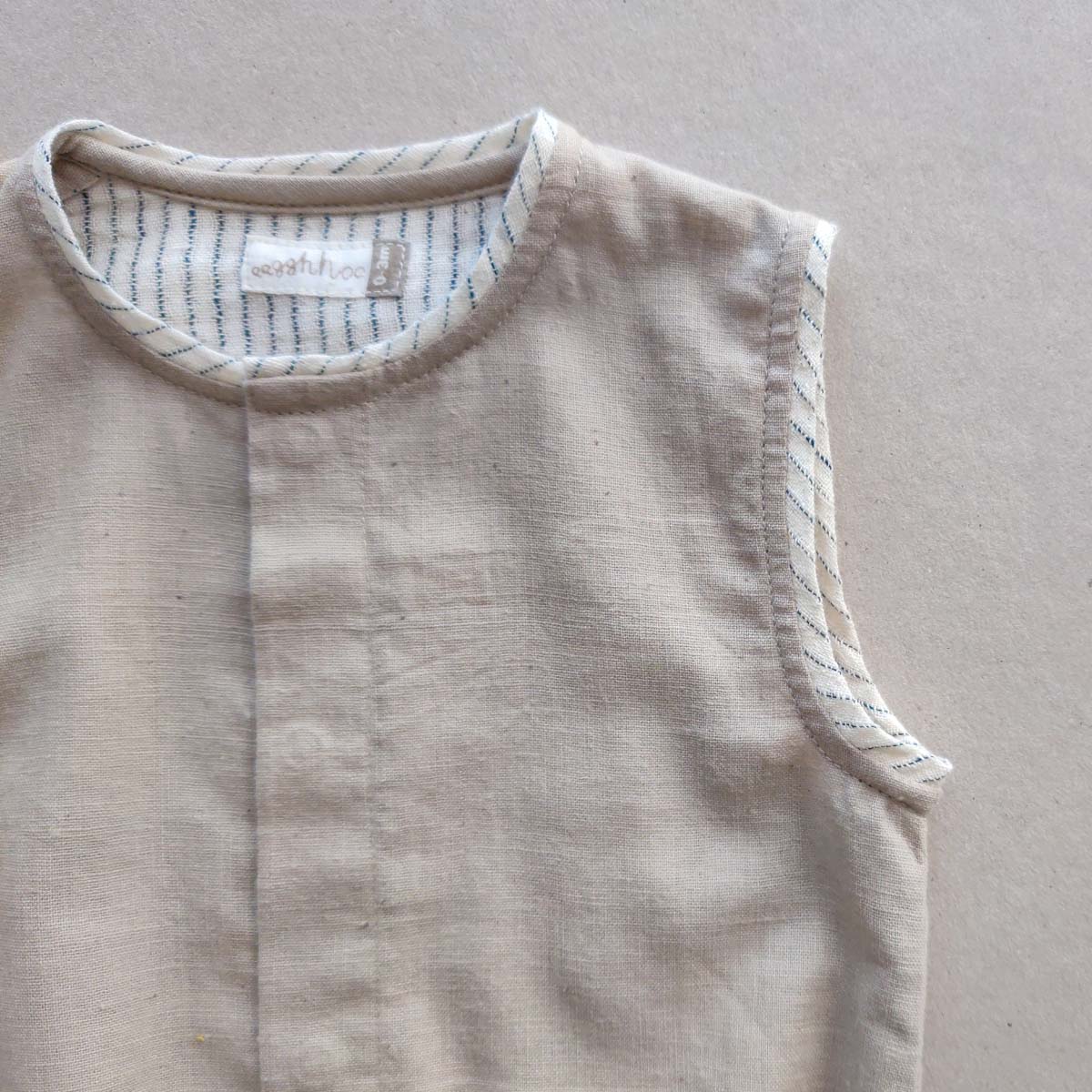 Warm Grey Baby Onesie – Kids Onesies on Brown Living™. SKU: C1O00BG13NB. Img 3.
