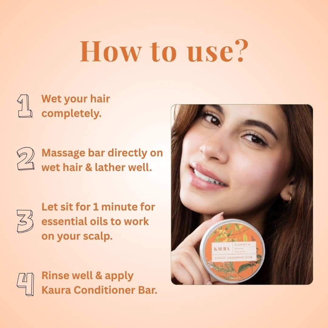 Warmth Shampoo Bar for Cozy, Nourishing Hair Wash – 55g – Hair Shampoo by Kaura available on Brown Living™. . SKU: KI395. Img 5.