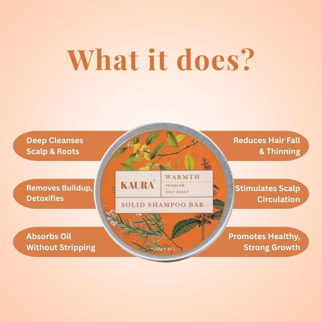 Warmth Shampoo Bar for Cozy, Nourishing Hair Wash – 55g – Hair Shampoo by Kaura available on Brown Living™. . SKU: KI395. Img 2.