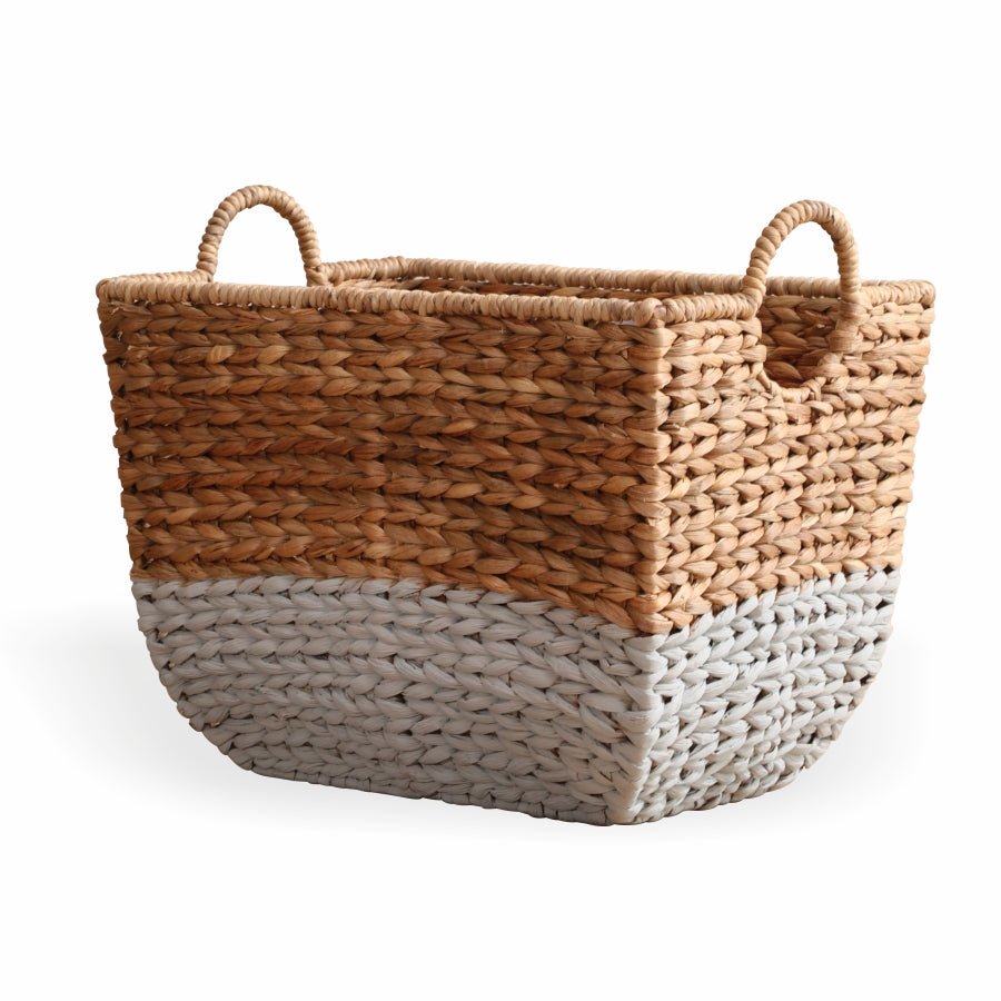 Water Hyacinth Morbi Handwoven Storage Basket – Home Decor on Brown Living™. SKU: Morbibasket. Img 4.