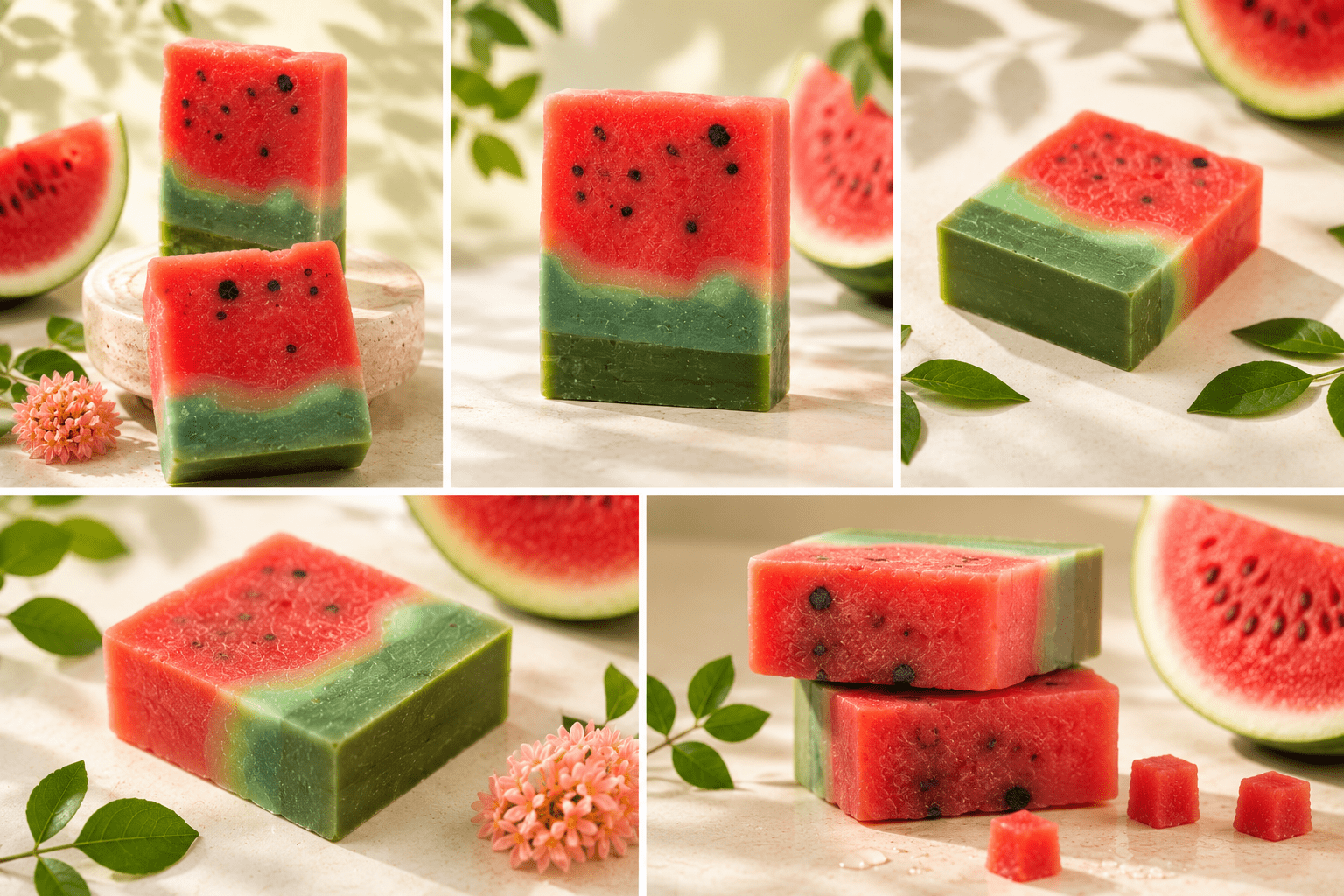 Watermelon Sugar Soap | Handmade Soap Bar – Body Soap on Brown Living™. SKU: SN-CP-WS-120. Img 2.