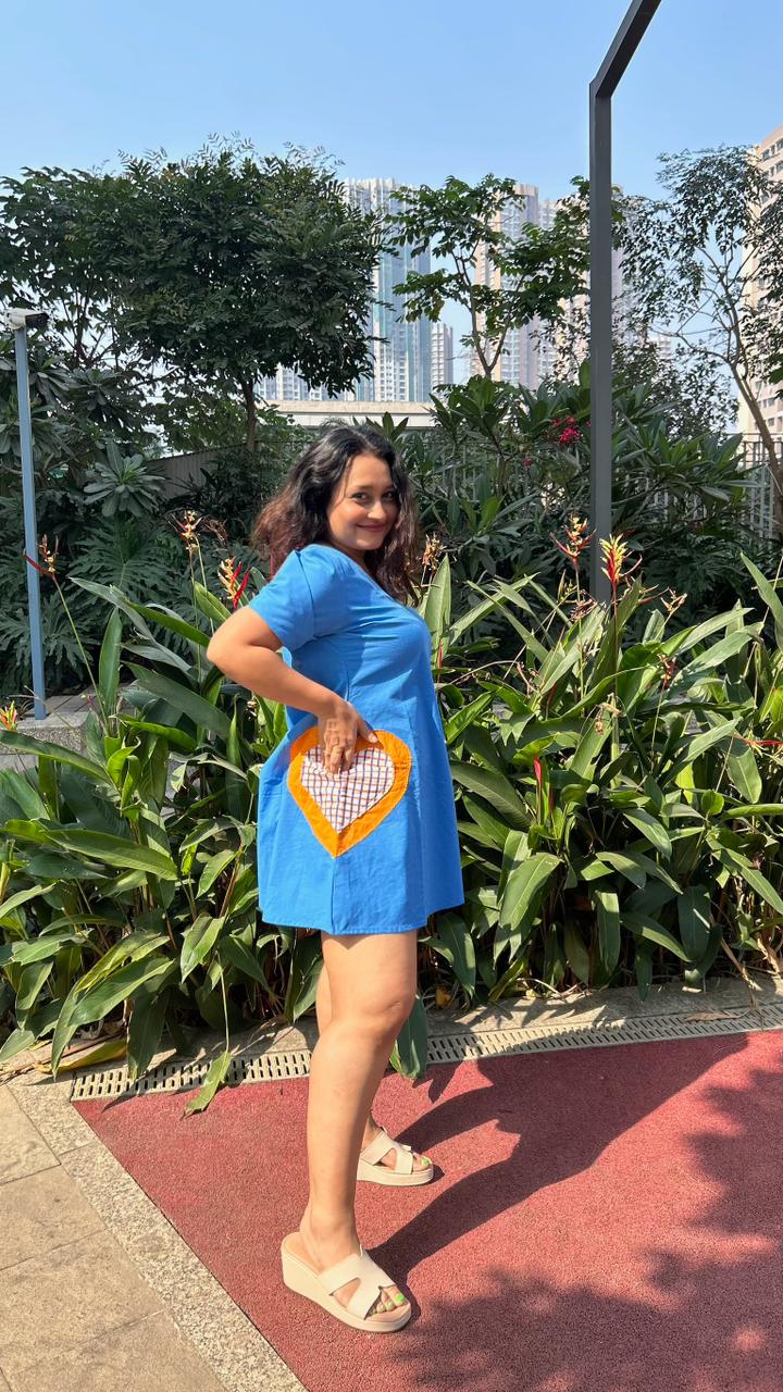 Wear Your Heart Out Loud Short Dress | Effortless Everyday Style – Womens Dress on Brown Living™. SKU: DR-49-XS-BL. Img 10.