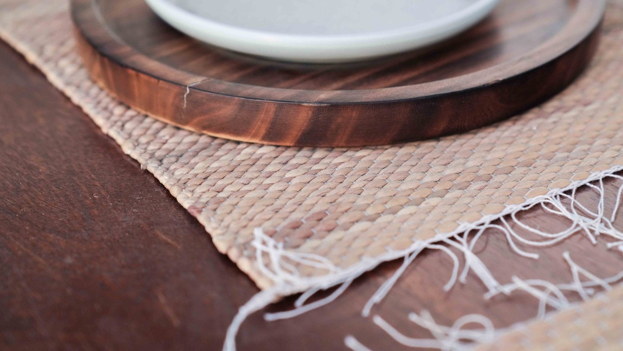 WH Hand Woven Karagah Loom Mat Artisan Handloom Floor Mat – Home Decor on Brown Living™. SKU: 813WM. Img 2.