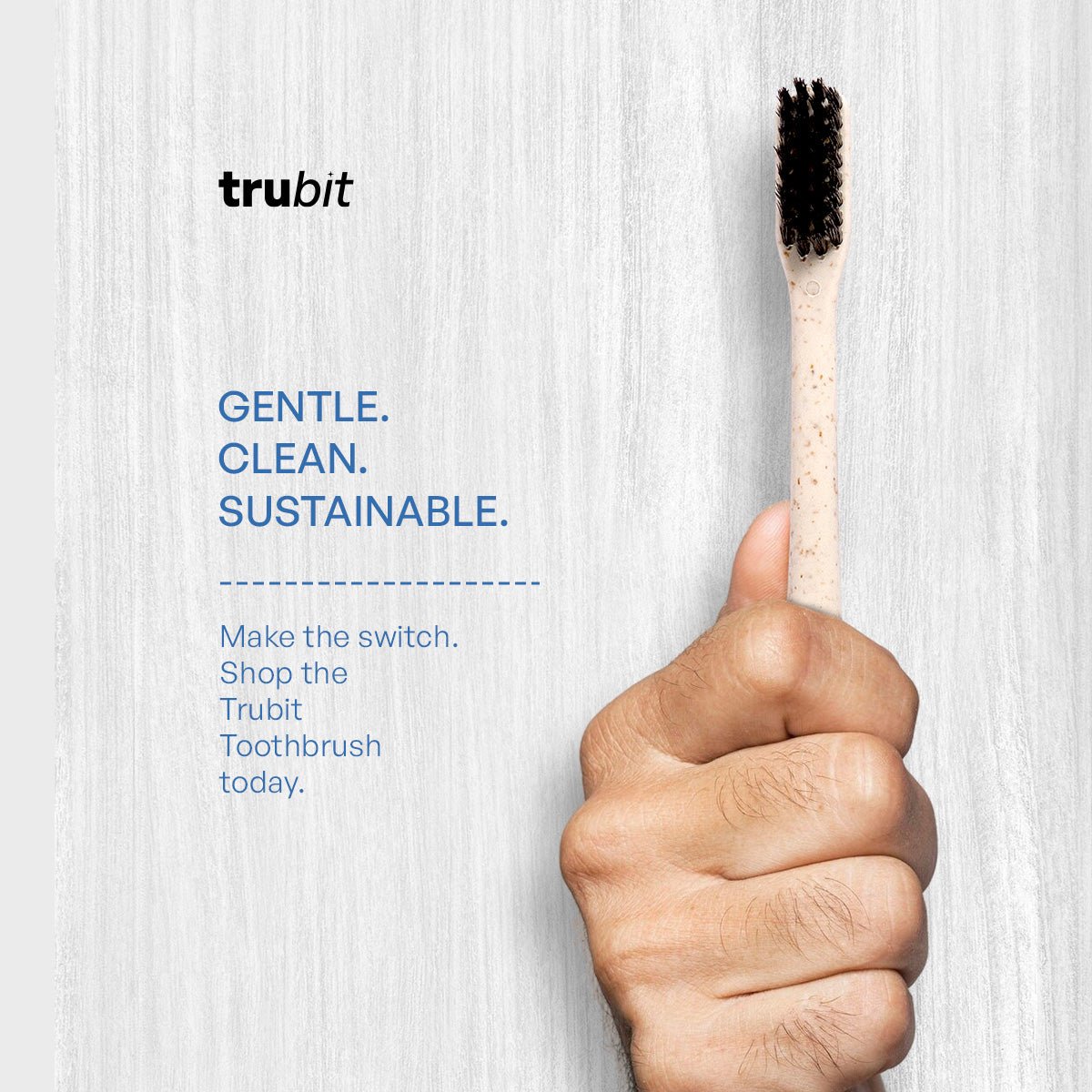 Wheat Straw Toothbrush – Eco - Friendly & Biodegradable Brush – Oral Care on Brown Living™. SKU: 11009N. Img 8.