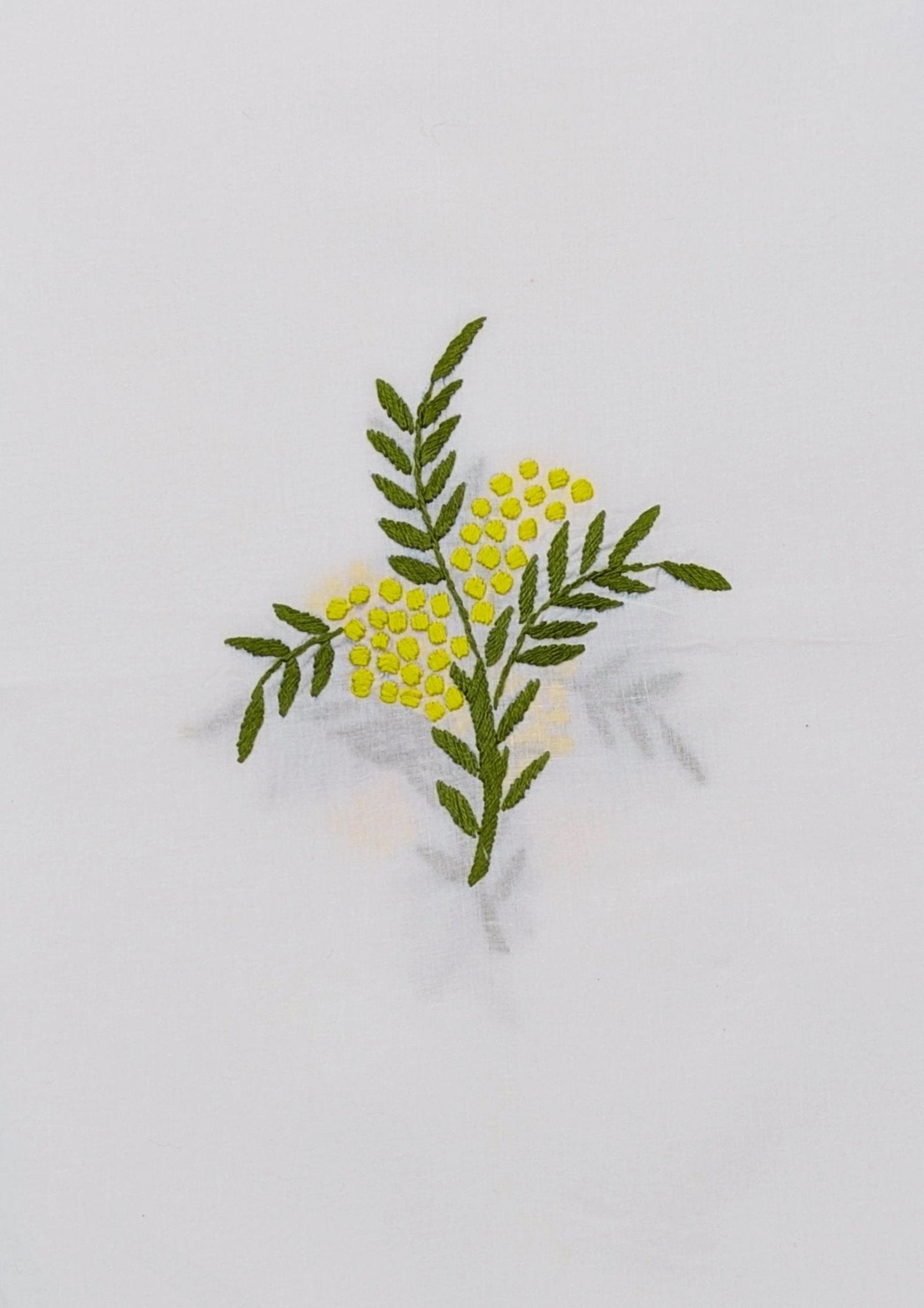 White Floral Bengal Hand Embroidery Semi Sheer Curtain – Home Decor on Brown Living™. SKU: INBCW01. Img 6.