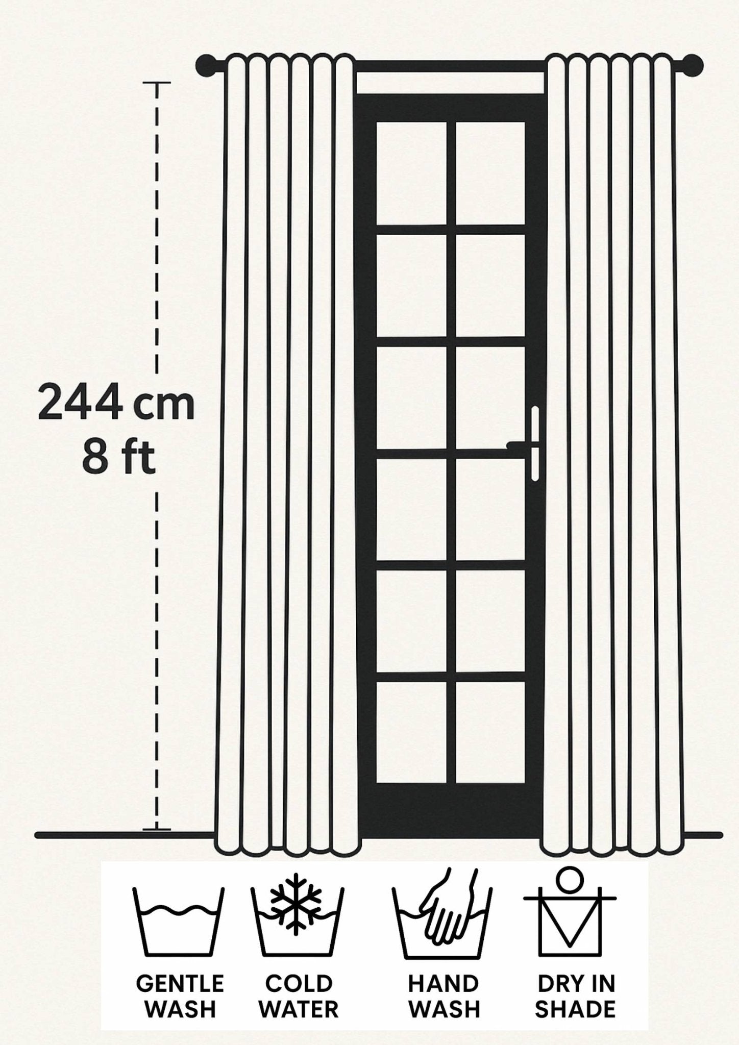 White Floral Bengal Hand Embroidery Semi Sheer Curtain – Home Decor on Brown Living™. SKU: INBCW03. Img 15.
