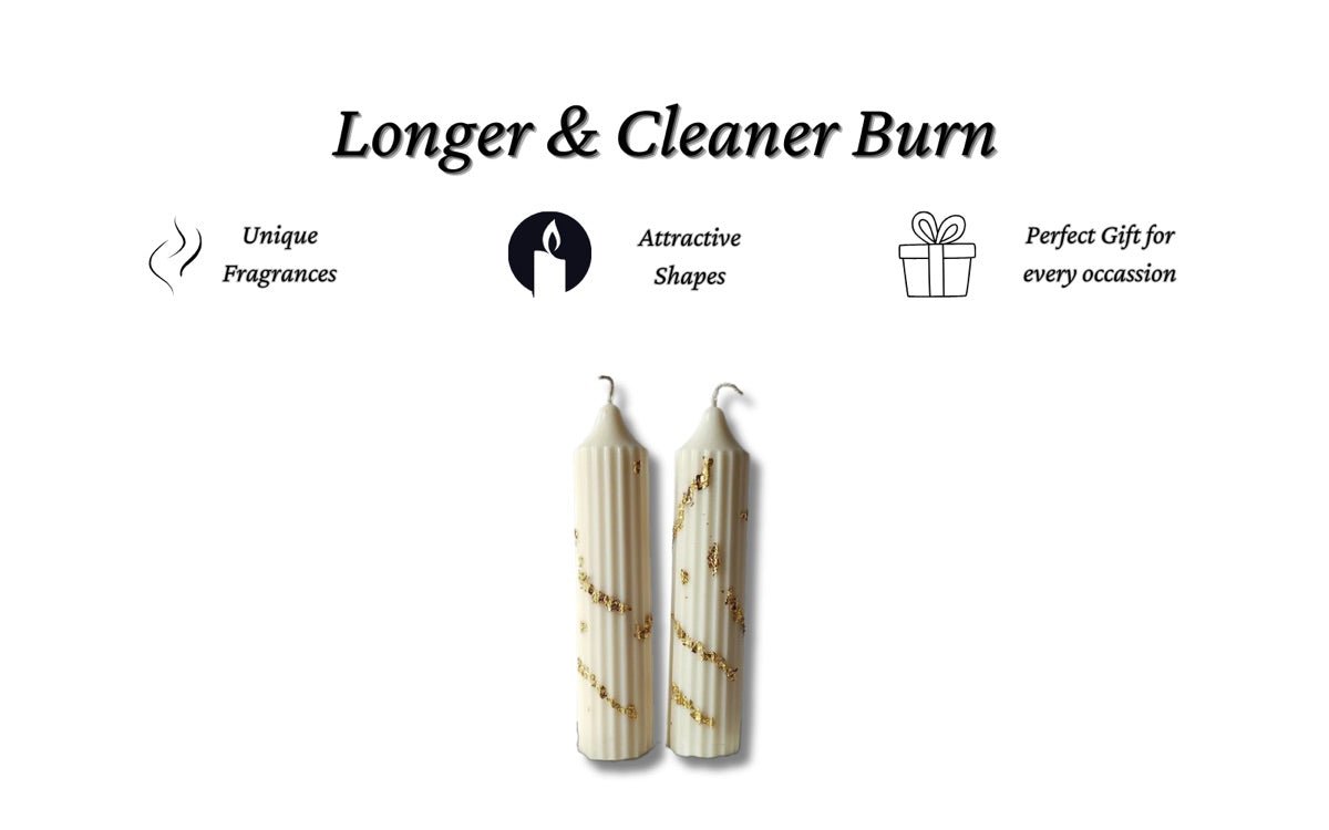 White Gold Hope Pillar Soy Wax Candle - Small | Verified Sustainable by Brown Living™