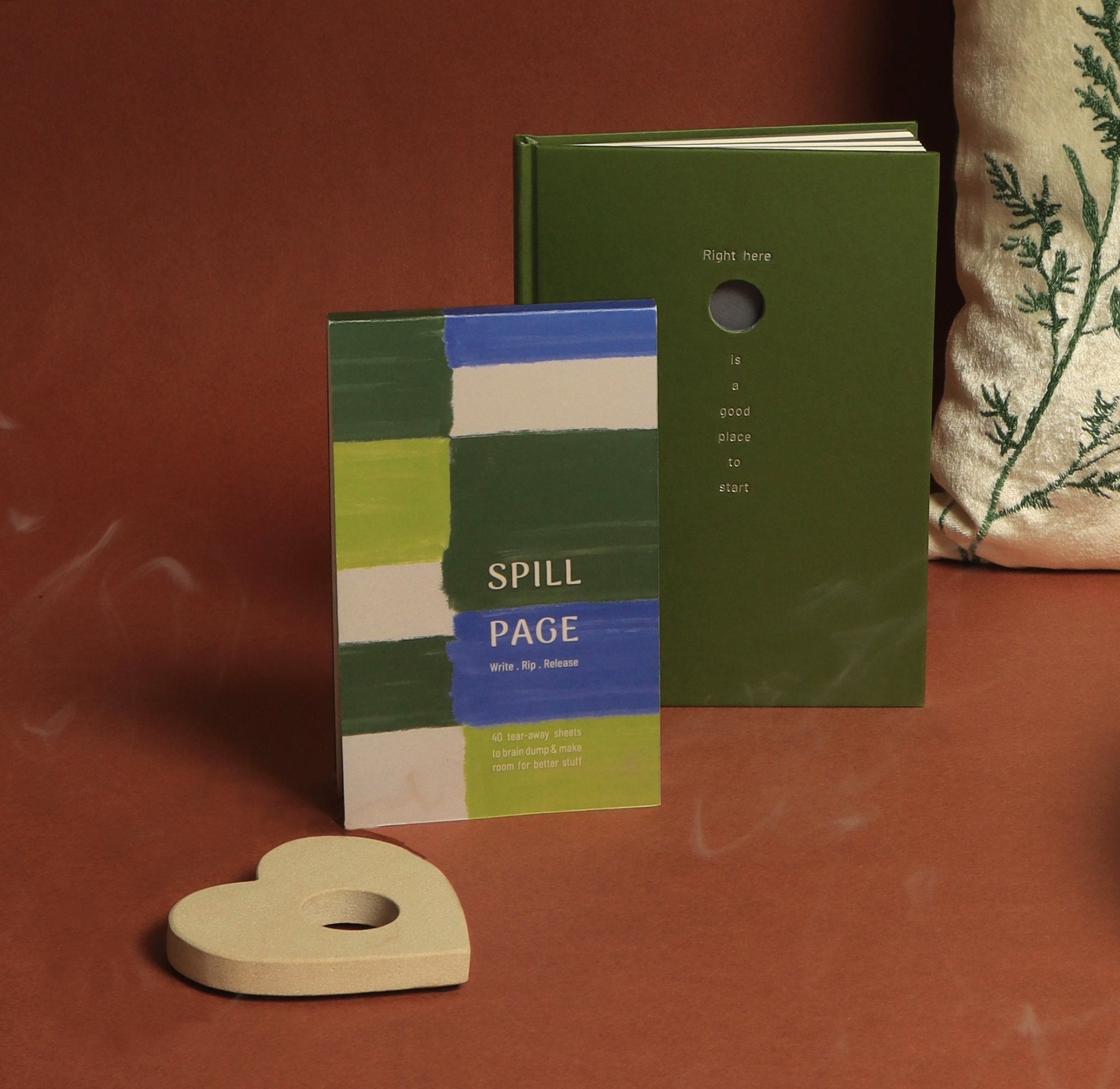 Whole At Heart Natural Sandstone Coaster Set Of 2 – Coasters on Brown Living™. SKU: KOI-CO-NS-019. Img 4.