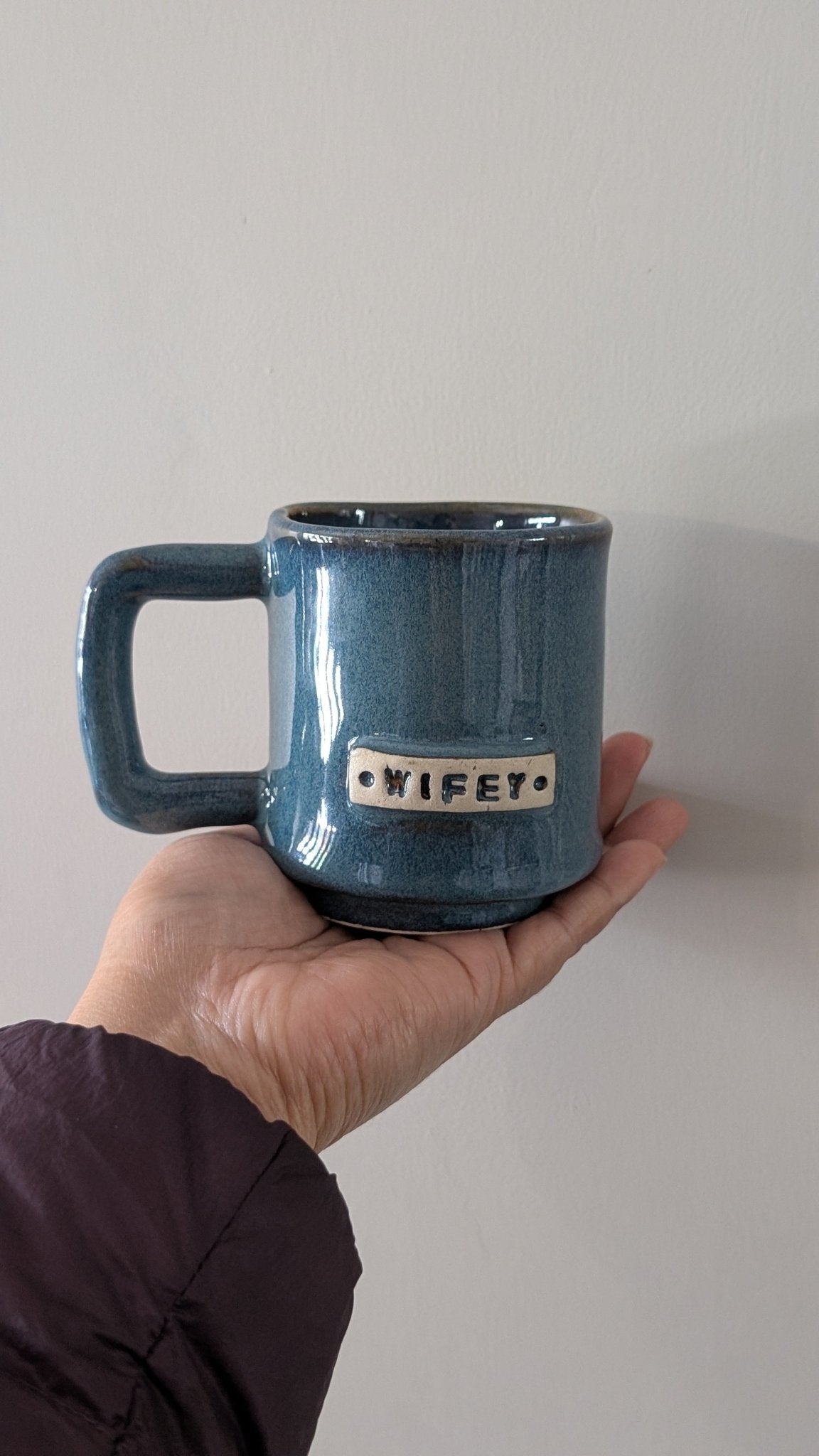 Wifey Mug Ceramic Coffee Mug Gift For Wife – Mugs on Brown Living™. SKU: WIFEY_B_MUG. Img 2.