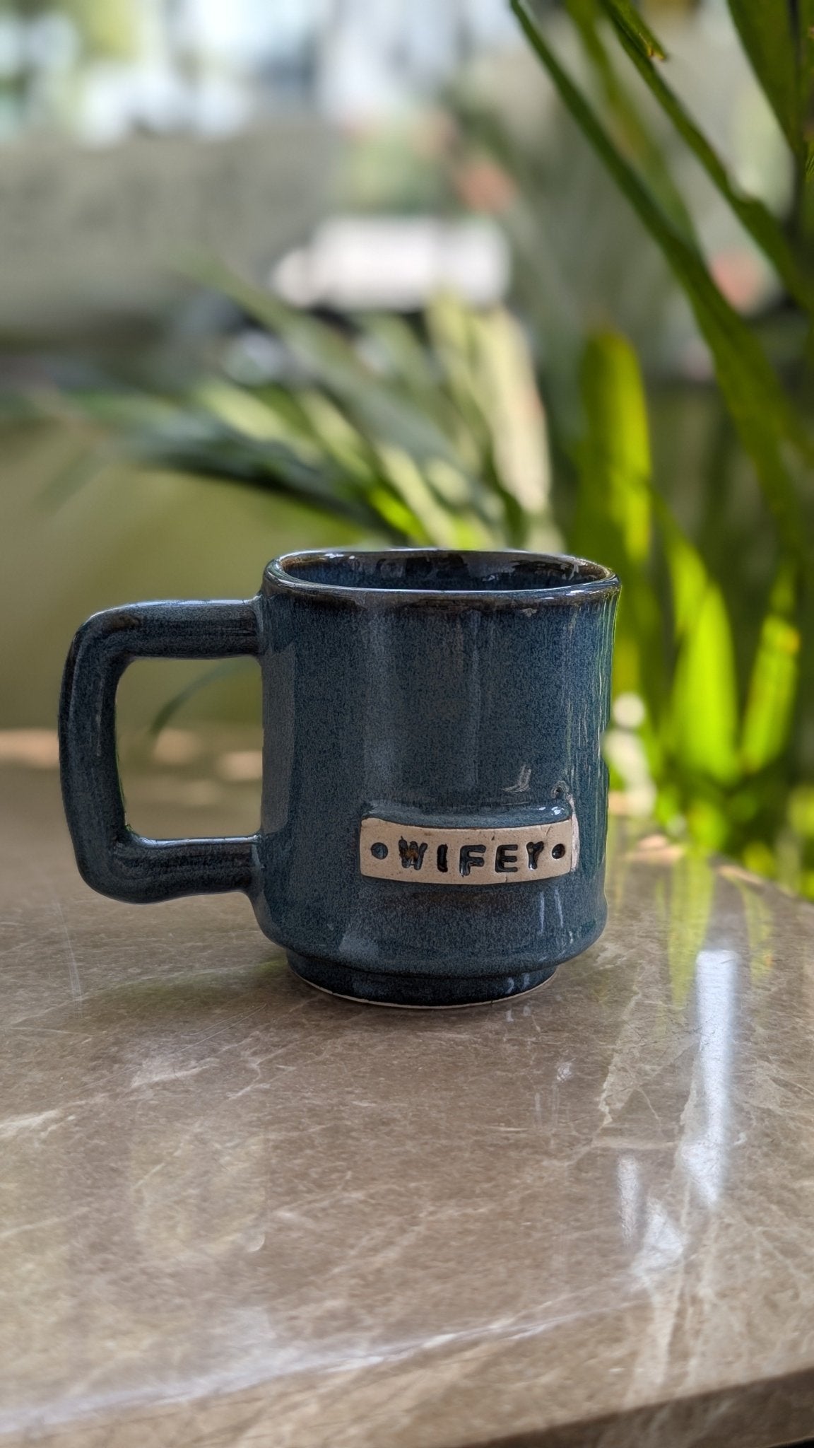Wifey Mug Ceramic Coffee Mug Gift For Wife – Mugs on Brown Living™. SKU: WIFEY_B_MUG. Img 4.