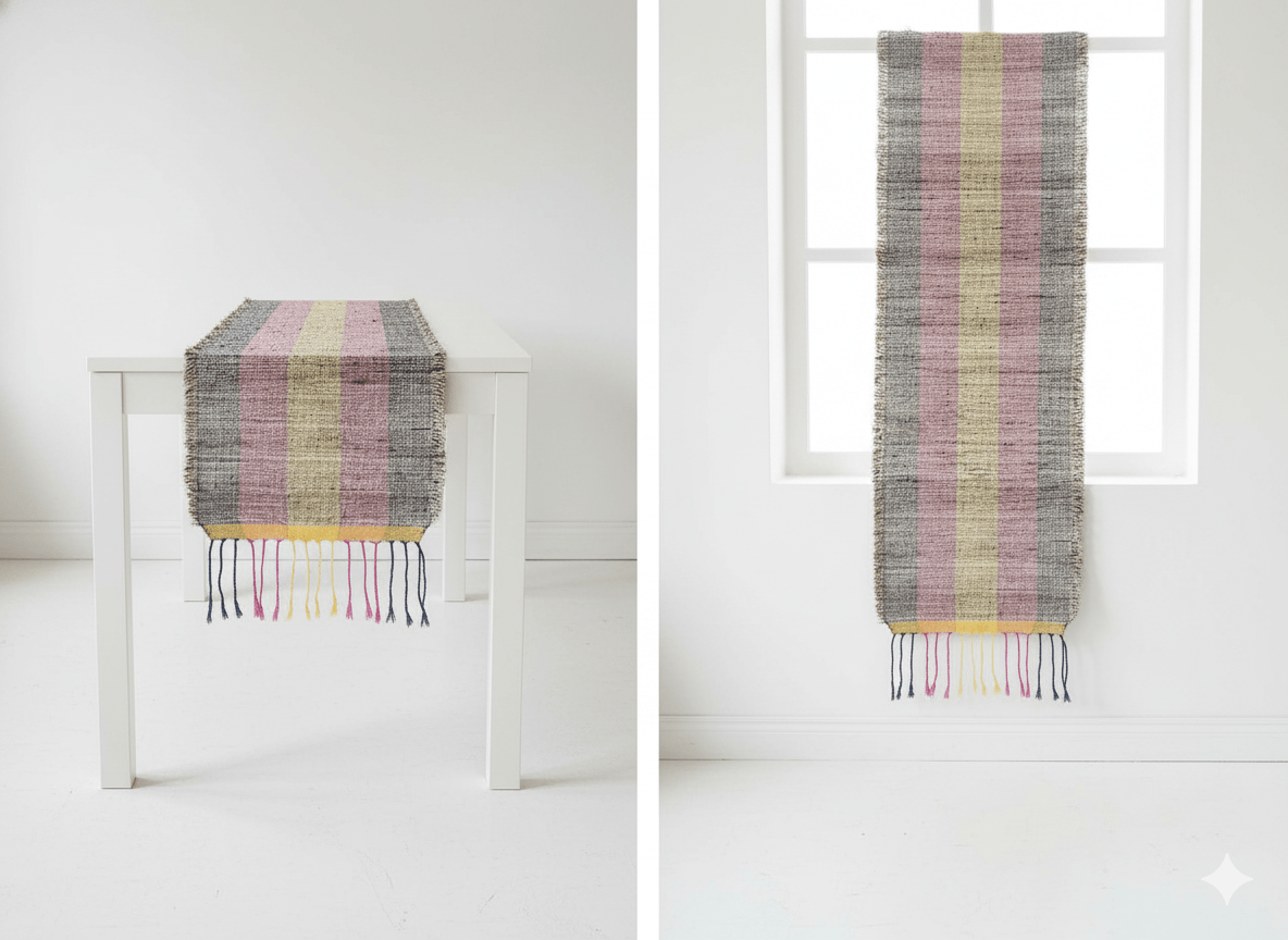 Wild Banana Fiber Mat – Handwoven Sustainable Home Décor Mat – Mats & Rugs on Brown Living™. SKU: APPCL-110. Img 3.