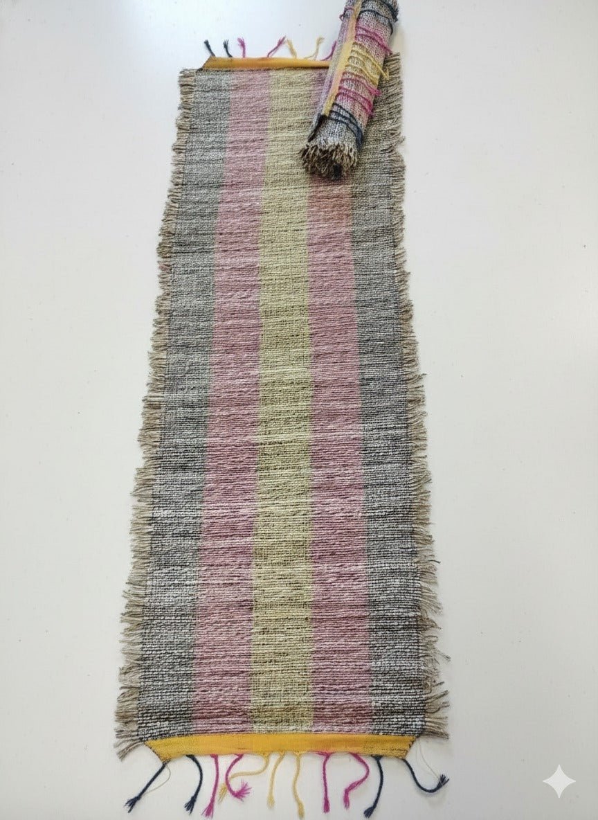 Wild Banana Fiber Mat – Handwoven Sustainable Home Décor Mat – Mats & Rugs on Brown Living™. SKU: APPCL-110. Img 1.