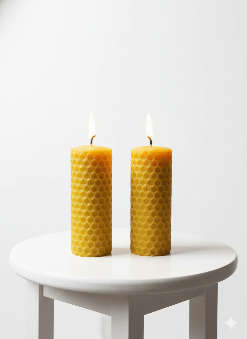Wild Bees Wax Candles - Soothing Environment - Pack of 2 – Candles & Fragrances on Brown Living™. SKU: APPCL-113. Img 1.