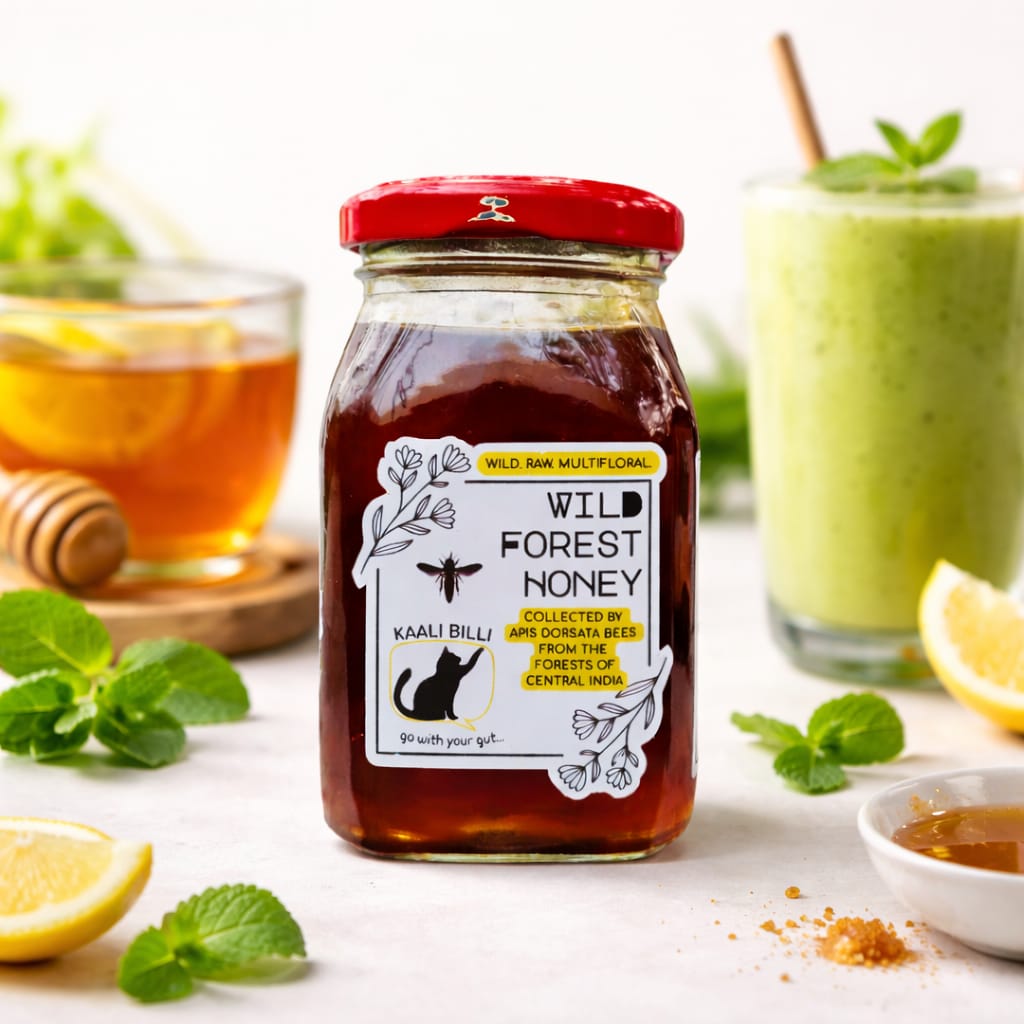 Wild Forest Honey 200g | Raw & Natural Unprocessed Honey – Honey & Syrups on Brown Living™. SKU: KBWFH. Img 2.