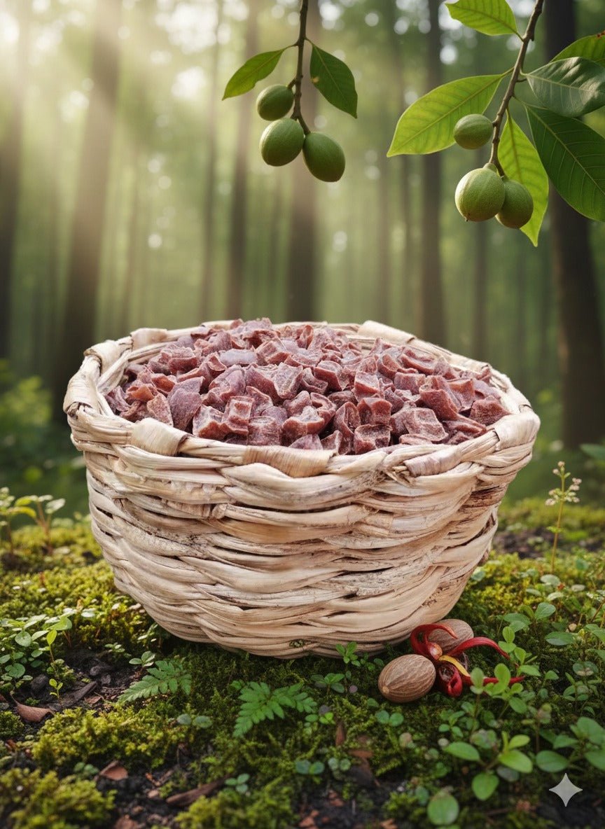 Wild Forest Nutmeg Candy - Healthy Digestive Treat – Dried Fruits, Nuts & Seeds on Brown Living™. SKU: APPCL-045. Img 5.