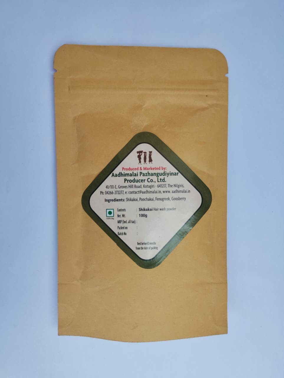 Wild Wash Shikakai - Jungle glow Shampoo – Hair Shampoo Powder on Brown Living™. SKU: APPCL-088. Img 6.