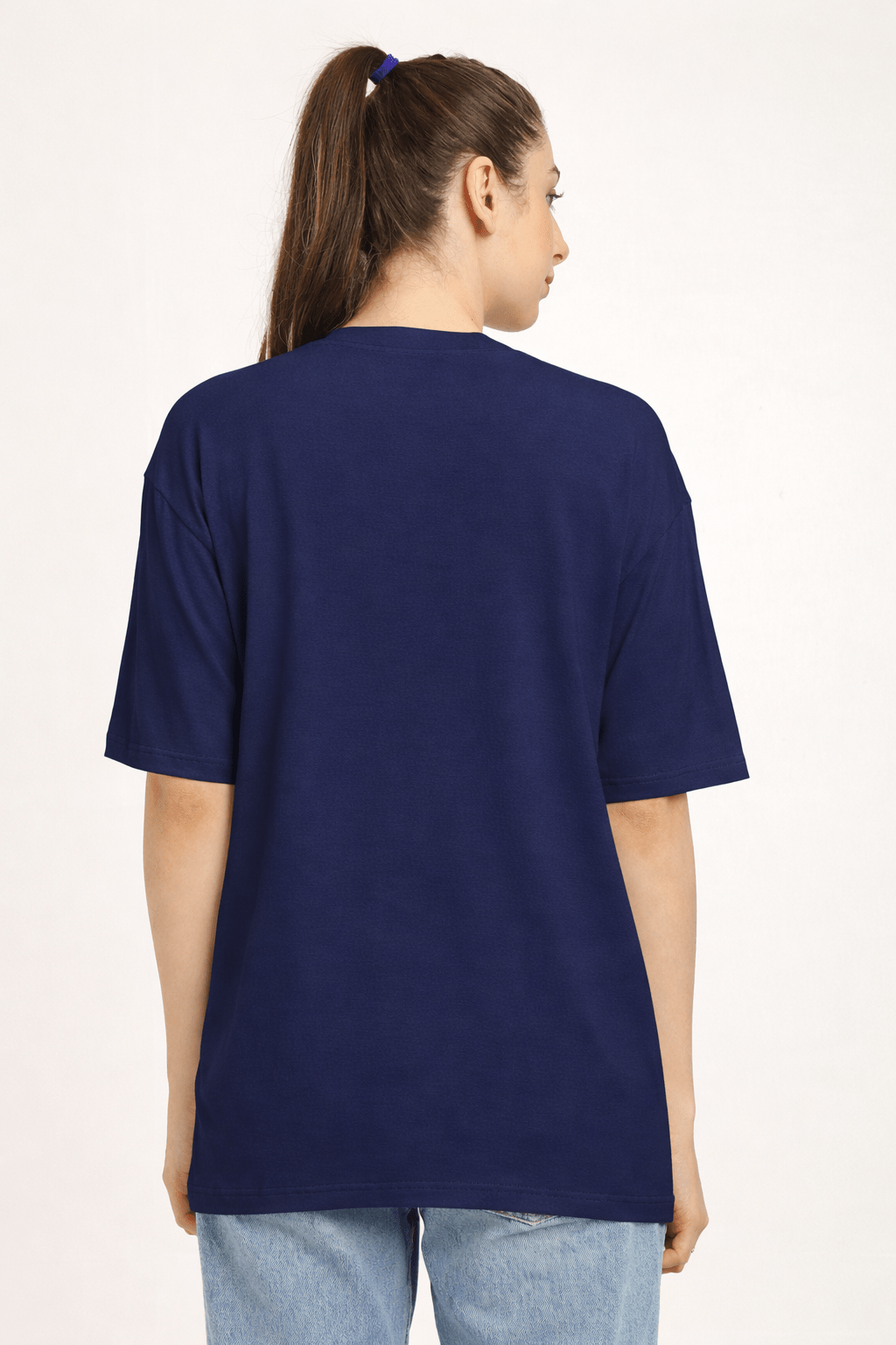 Women Oversized Bamboo Plain T-Shirt – Soft, Breathable & Sustainable – Womens T-Shirt on Brown Living™. SKU: W-PLAIN-OVERSIZ-GRAY-M. Img 23.