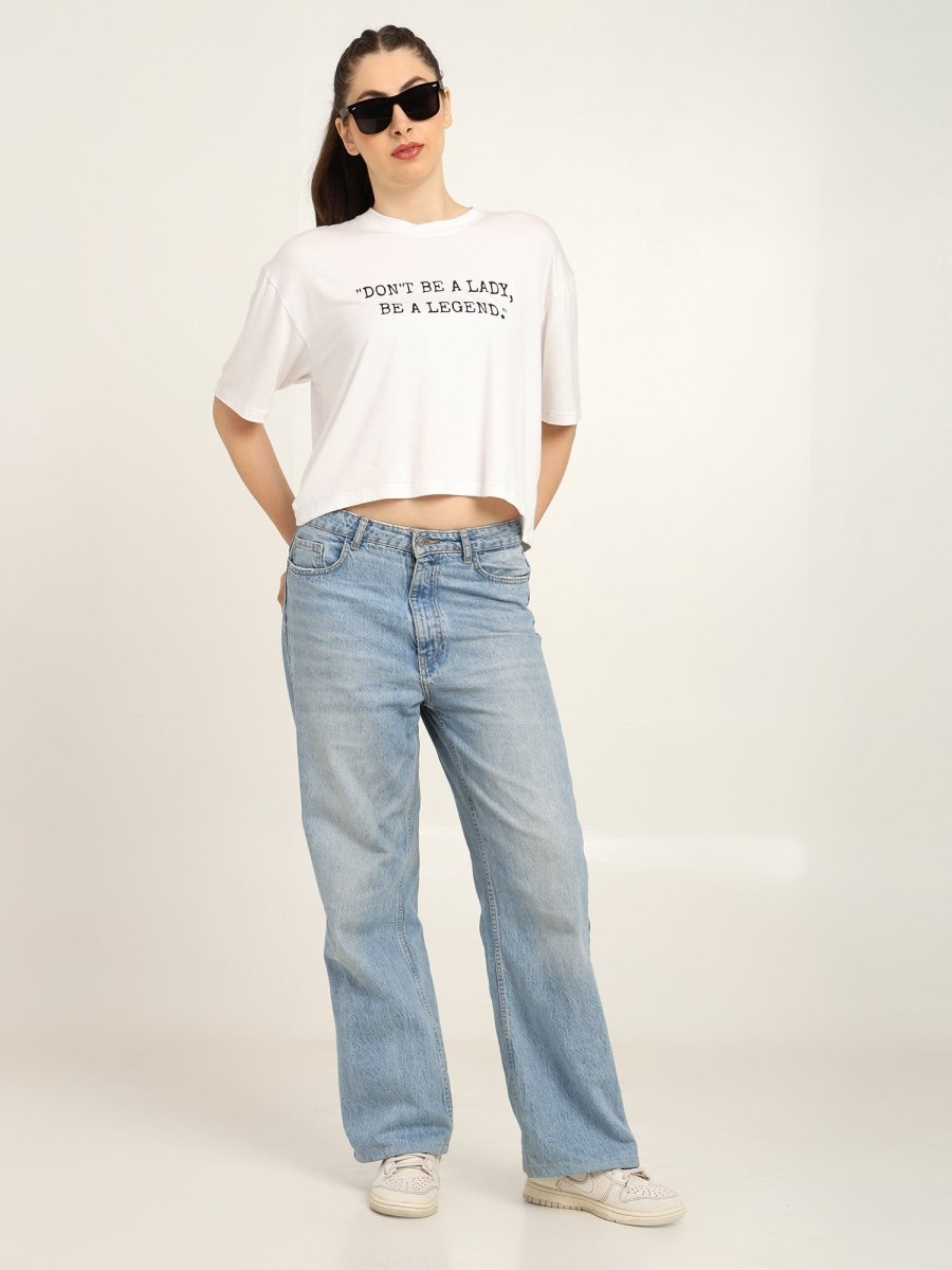 Women Oversized Bamboo T-Shirt – Soft, Breathable & Sustainable Fit – Womens T-Shirt by Bamboology available on Brown Living™. White S. SKU: LADY - LEGEND - WHIT - S. Img 8.