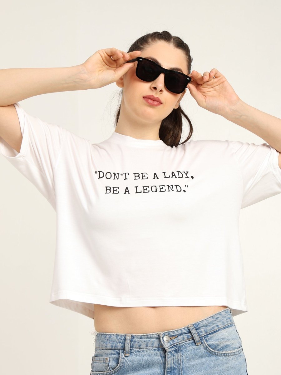 Women Oversized Bamboo T-Shirt – Soft, Breathable & Sustainable Fit – Womens T-Shirt by Bamboology available on Brown Living™. White S. SKU: LADY - LEGEND - WHIT - S. Img 10.