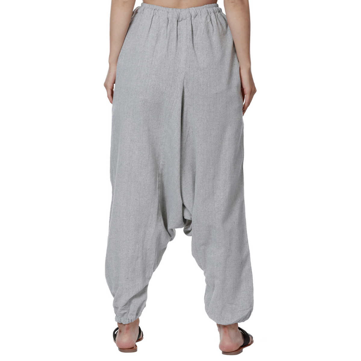 Women's Harem Pant | Melange Grey | Fits Waist Size 28" to 36" – Womens Pants by Hope - House of Pure Eco available on Brown Living™. . SKU: BT01027. Img 6.