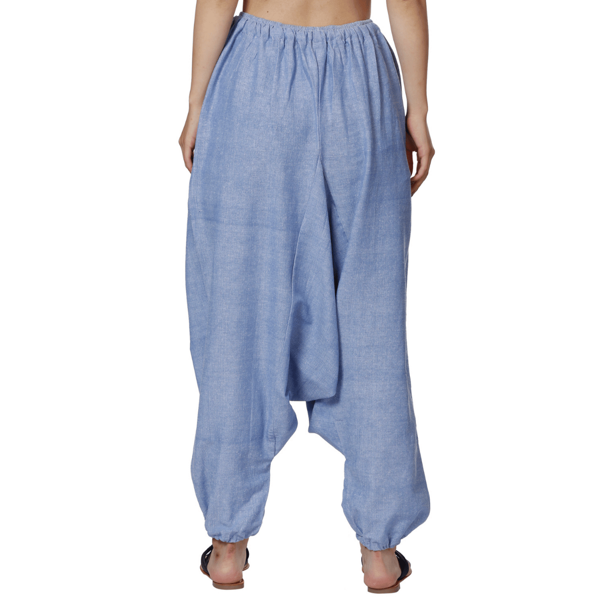 Women's Harem Pants | Lavender Blue | Fits Waist Size 28" to 36" – Womens Pyjamas by Hope - House of Pure Eco available on Brown Living™. . SKU: BT01041. Img 6.