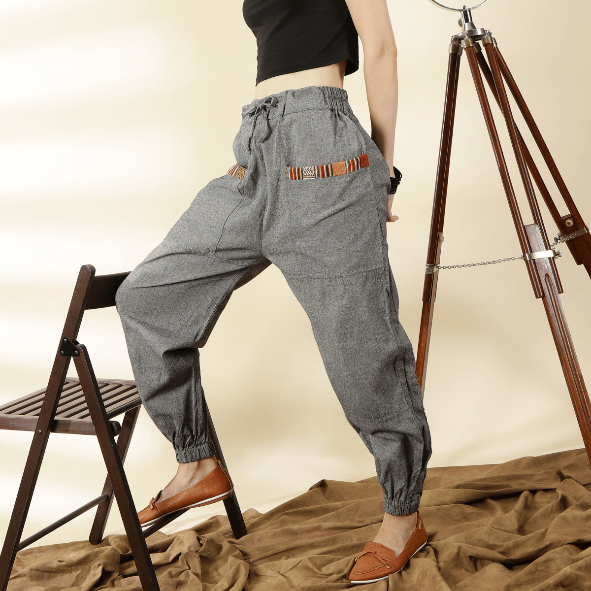 Women's Hopper | Grey | Fits Waist Sizes 28 to 38 Inches – Womens Pyjamas by Hope - House of Pure Eco available on Brown Living™. . SKU: HOP - BT23. Img 2.