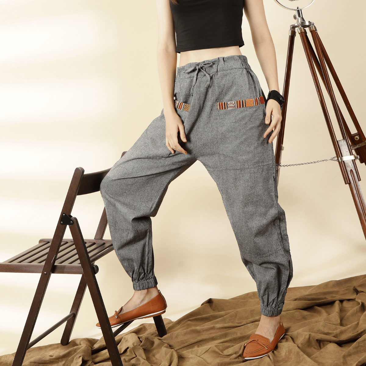 Women's Hopper | Grey | Fits Waist Sizes 28 to 38 Inches – Womens Pyjamas by Hope - House of Pure Eco available on Brown Living™. . SKU: HOP - BT23. Img 6.