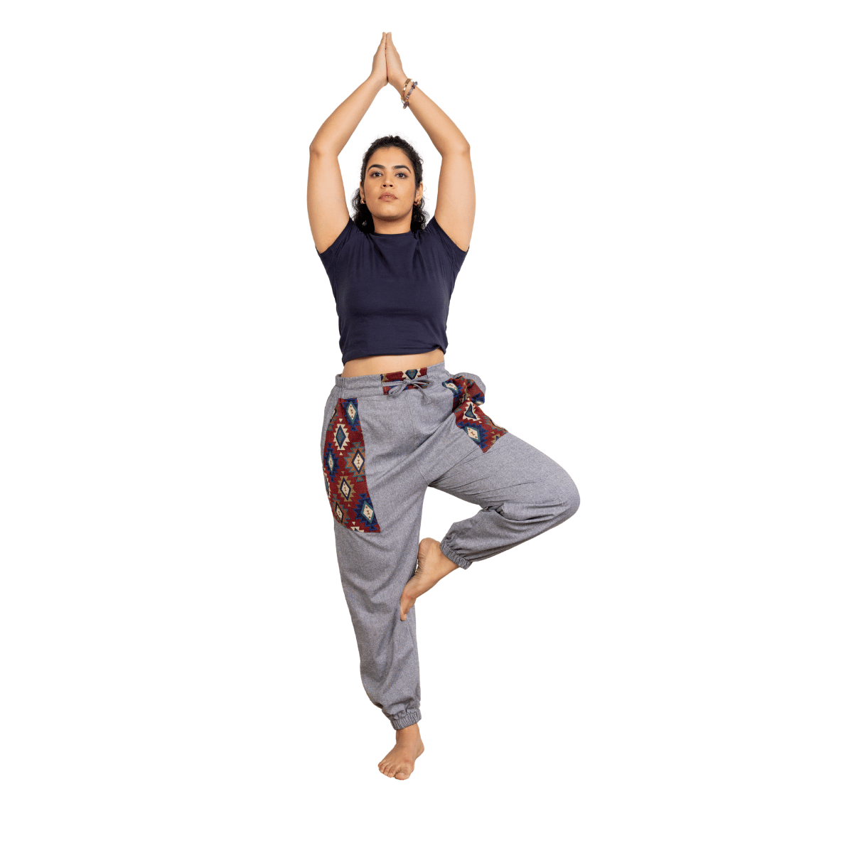 Women's Hopper Joggers | Grey With Pocket Patch | Fits Waist Sizes 30 to 38 Inches – Womens Pants by Hope - House of Pure Eco available on Brown Living™. . SKU: H - 1_w13. Img 6.